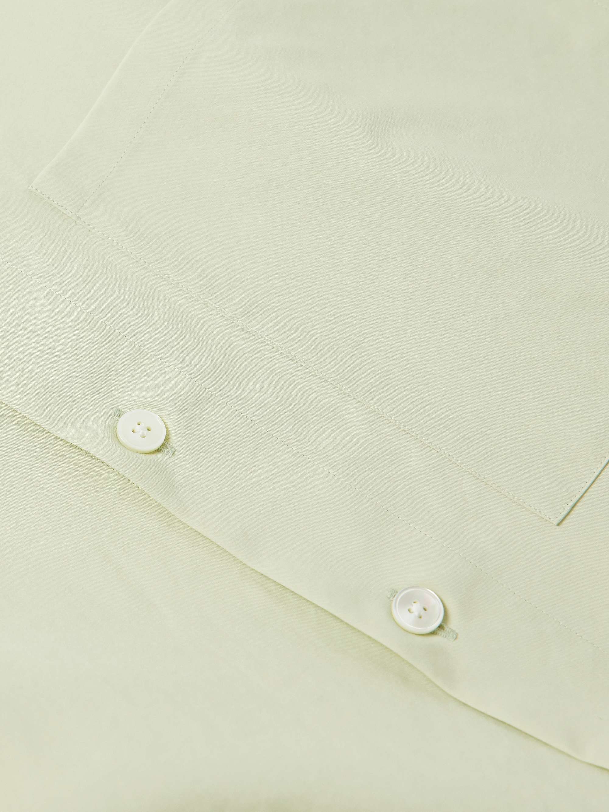 Oversized Washed Cotton-Poplin Shirt view