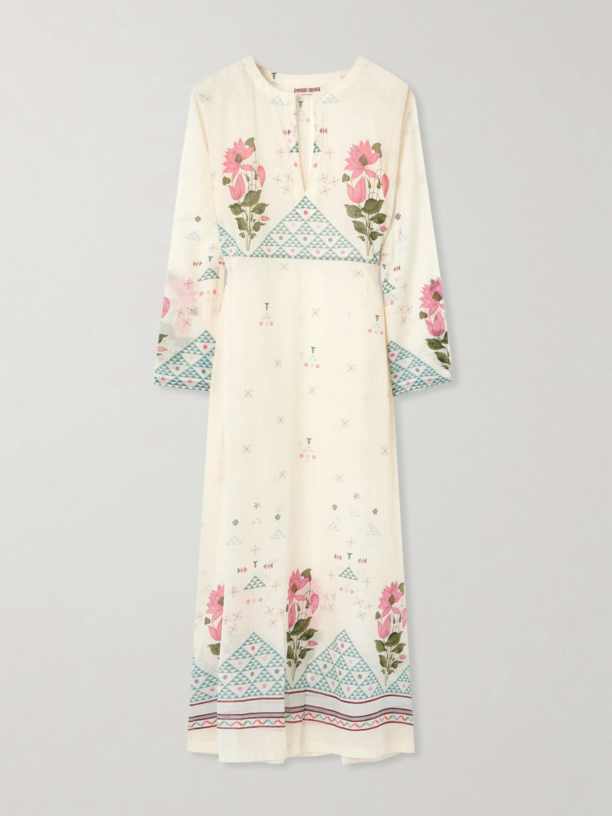 Giada printed cotton-voile kaftan view