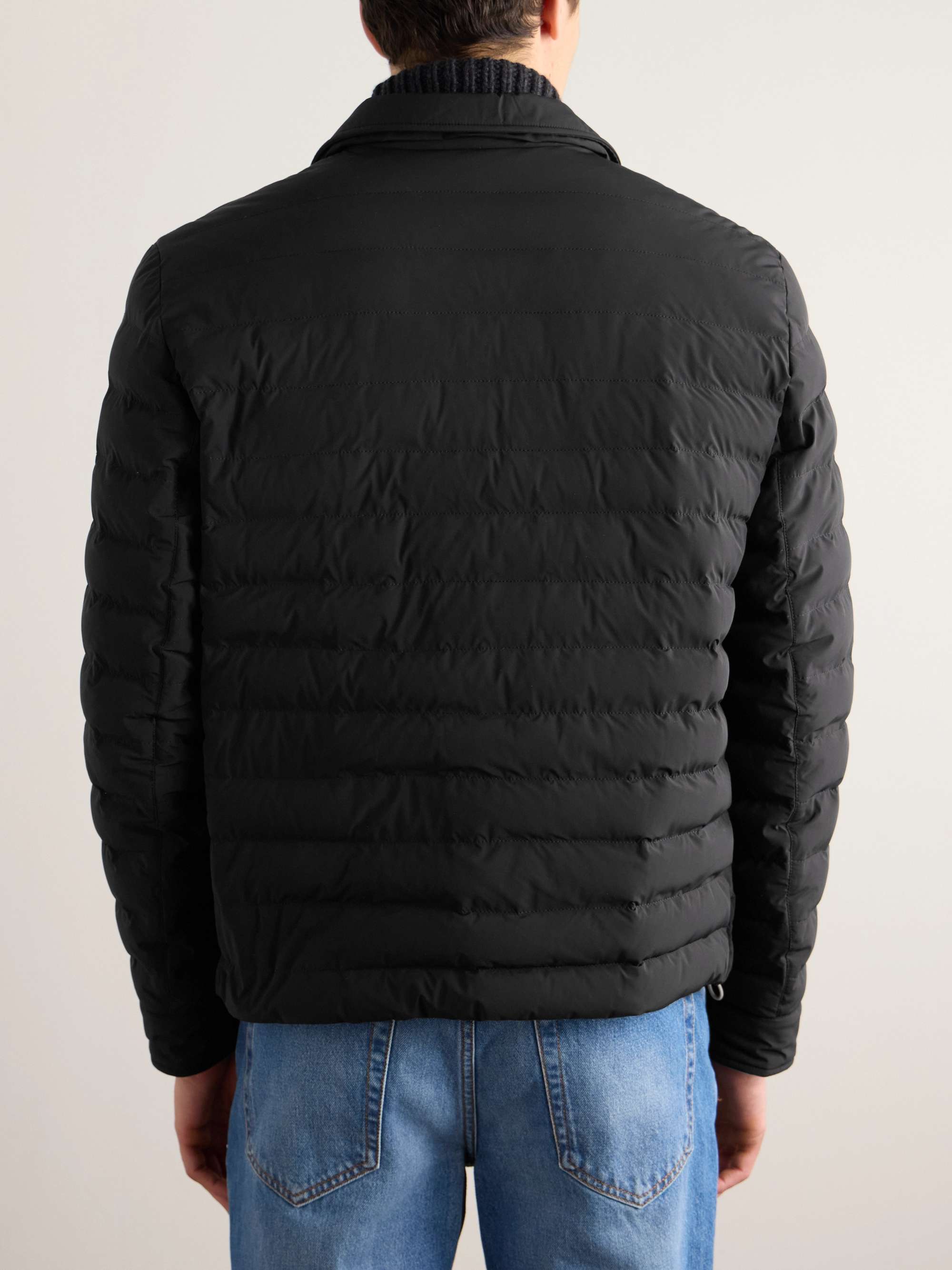 Quilted Shell Down Shirt Jacket view