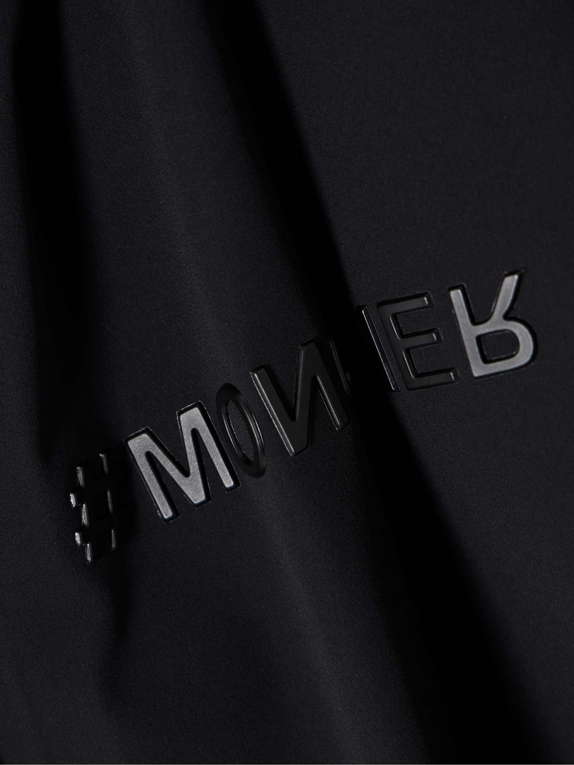 Fex hooded belted stretch-shell jacket view