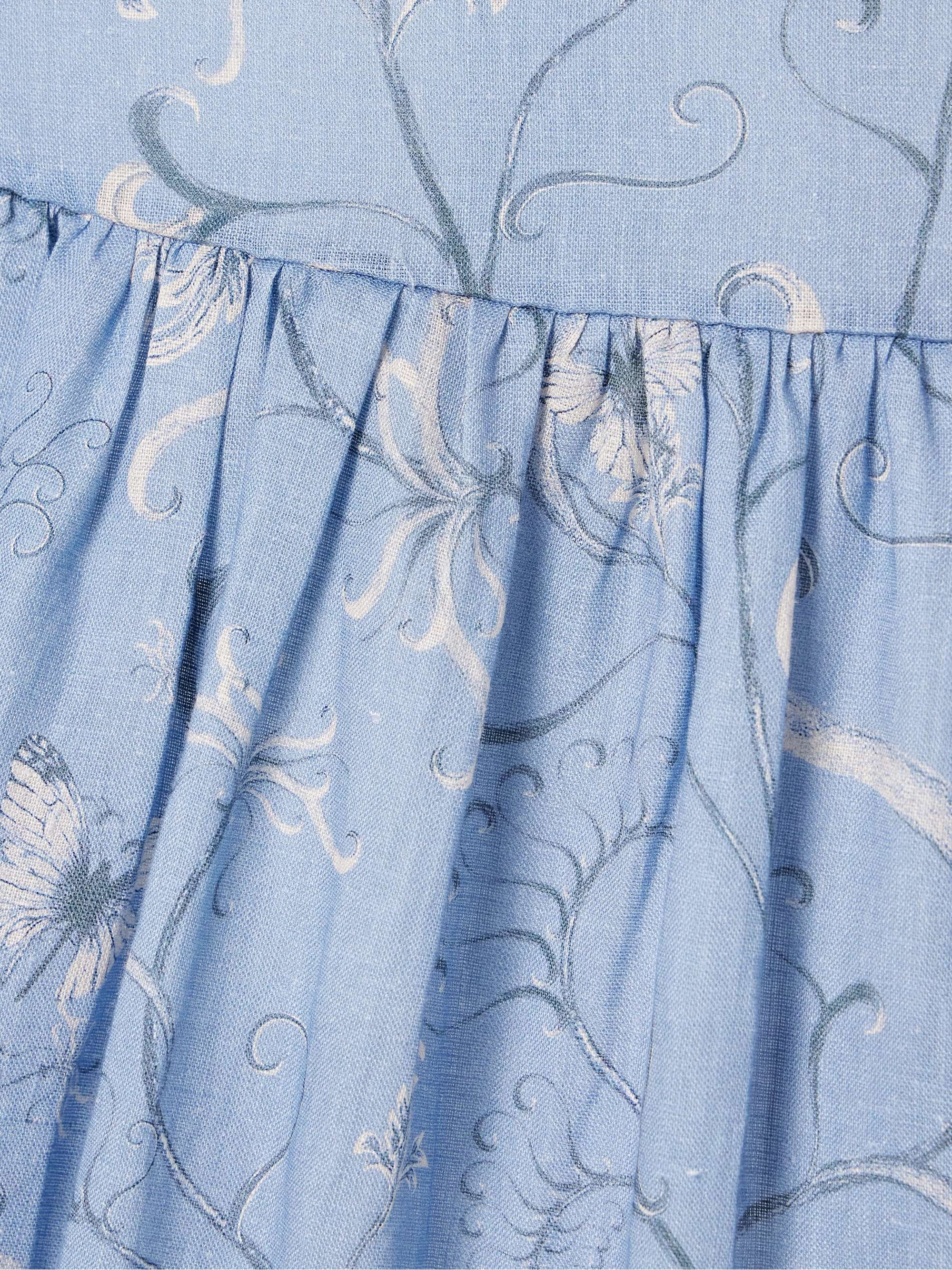 Anis Lymanopoda tiered printed linen maxi skirt view