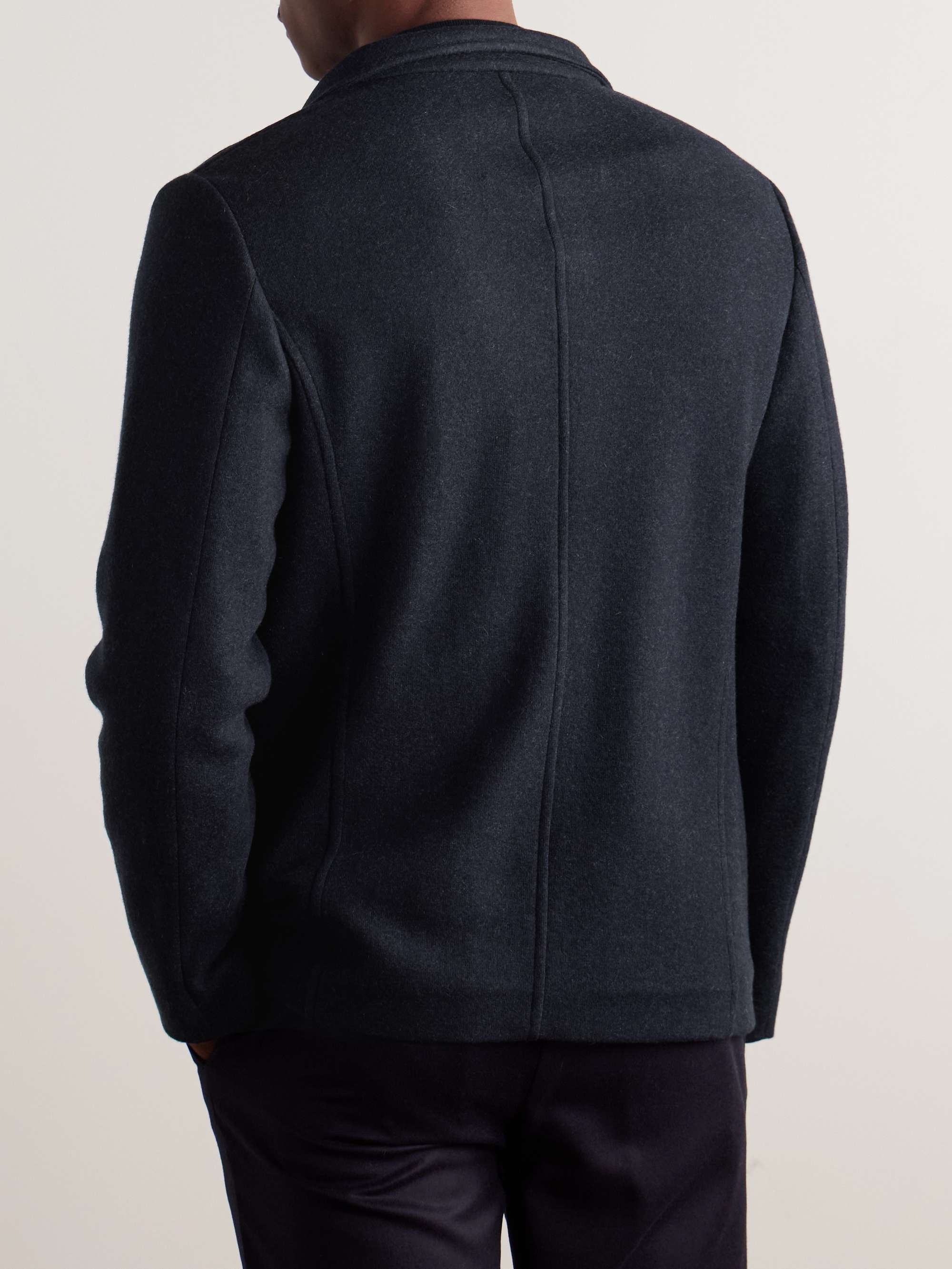 Spagna Unstructured Cashmere-Blend Jersey Suit Jacket view