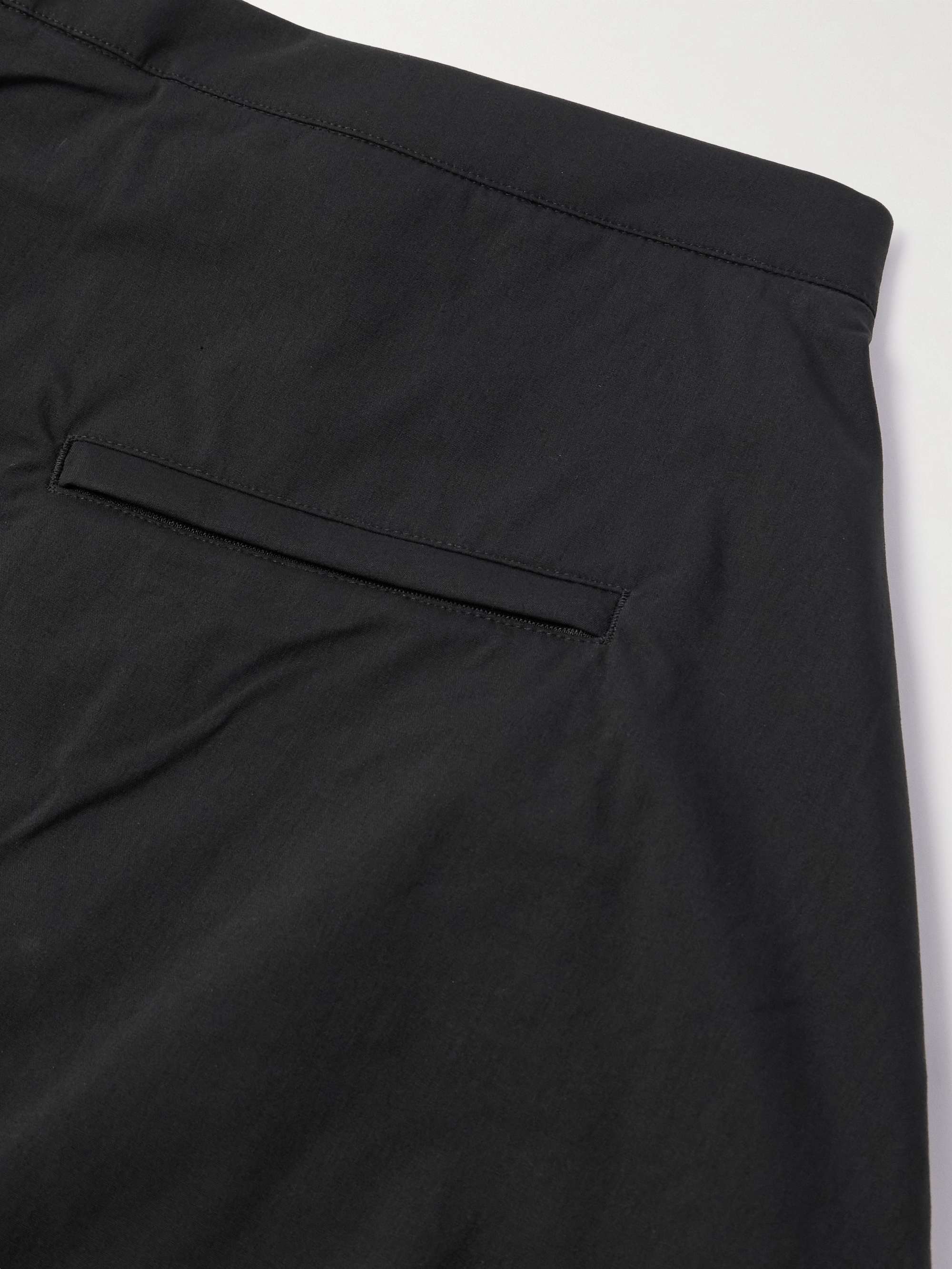 P30BL Wide-Leg Belted Layered Encapsulated Nylon Cargo Trousers view