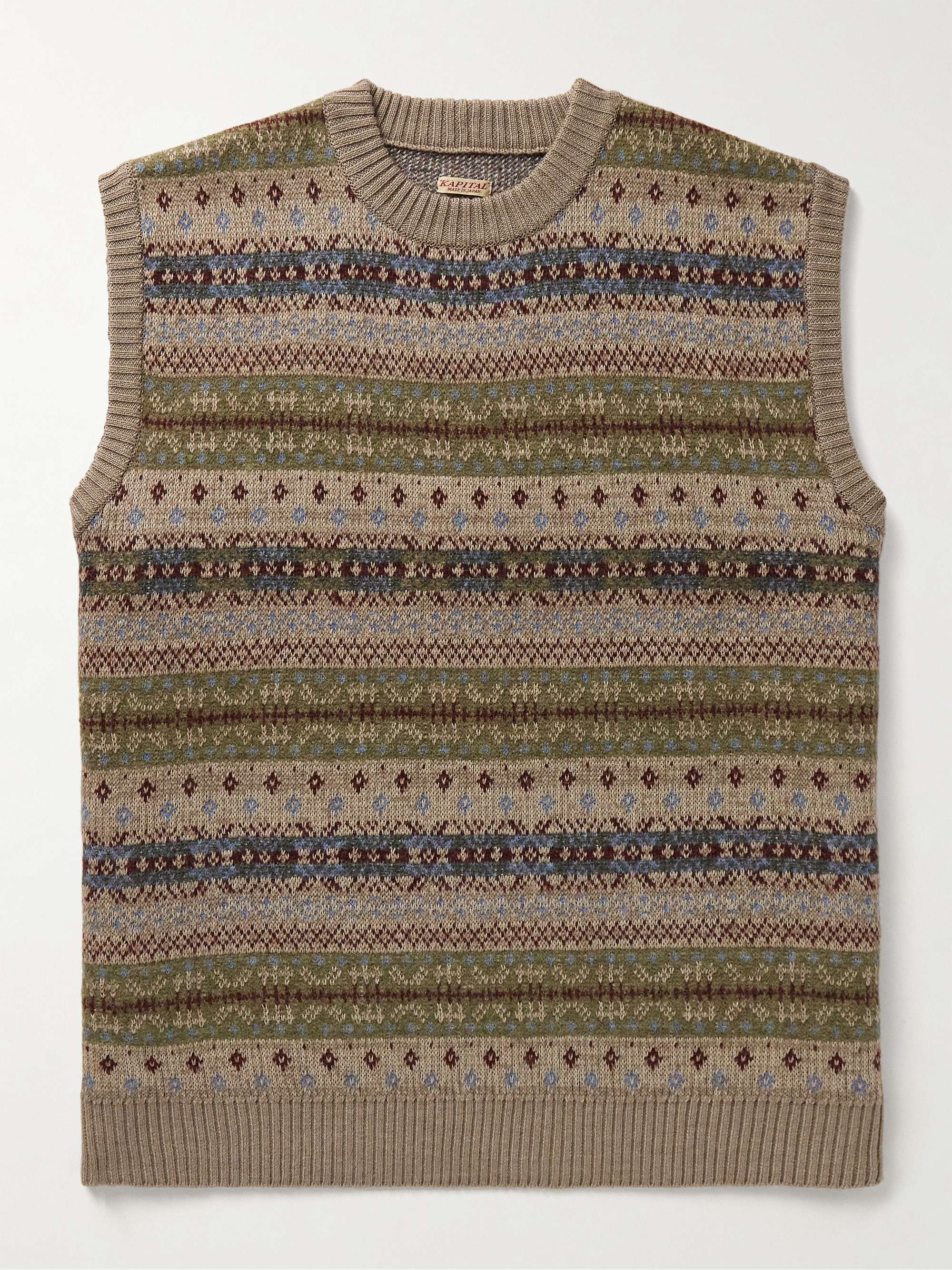 Fair Isle Wool-Blend Sweater Vest view