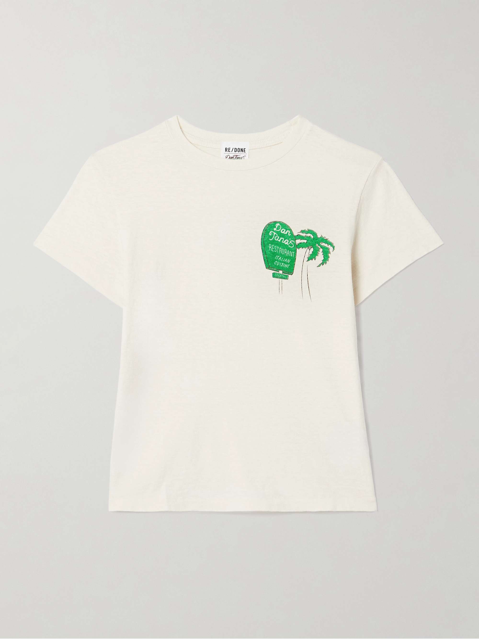 Classic printed cotton-jersey T-shirt view