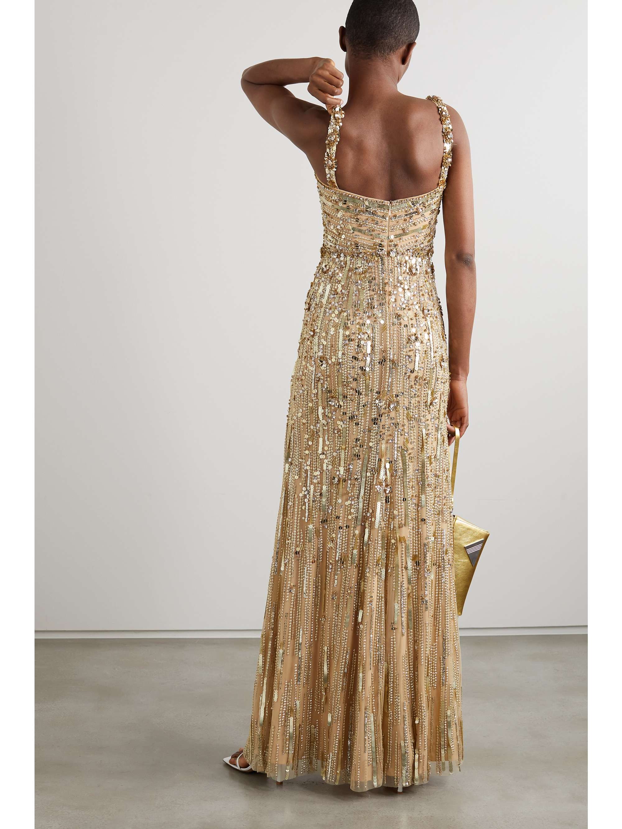 Bright Gem embellished tulle gown view