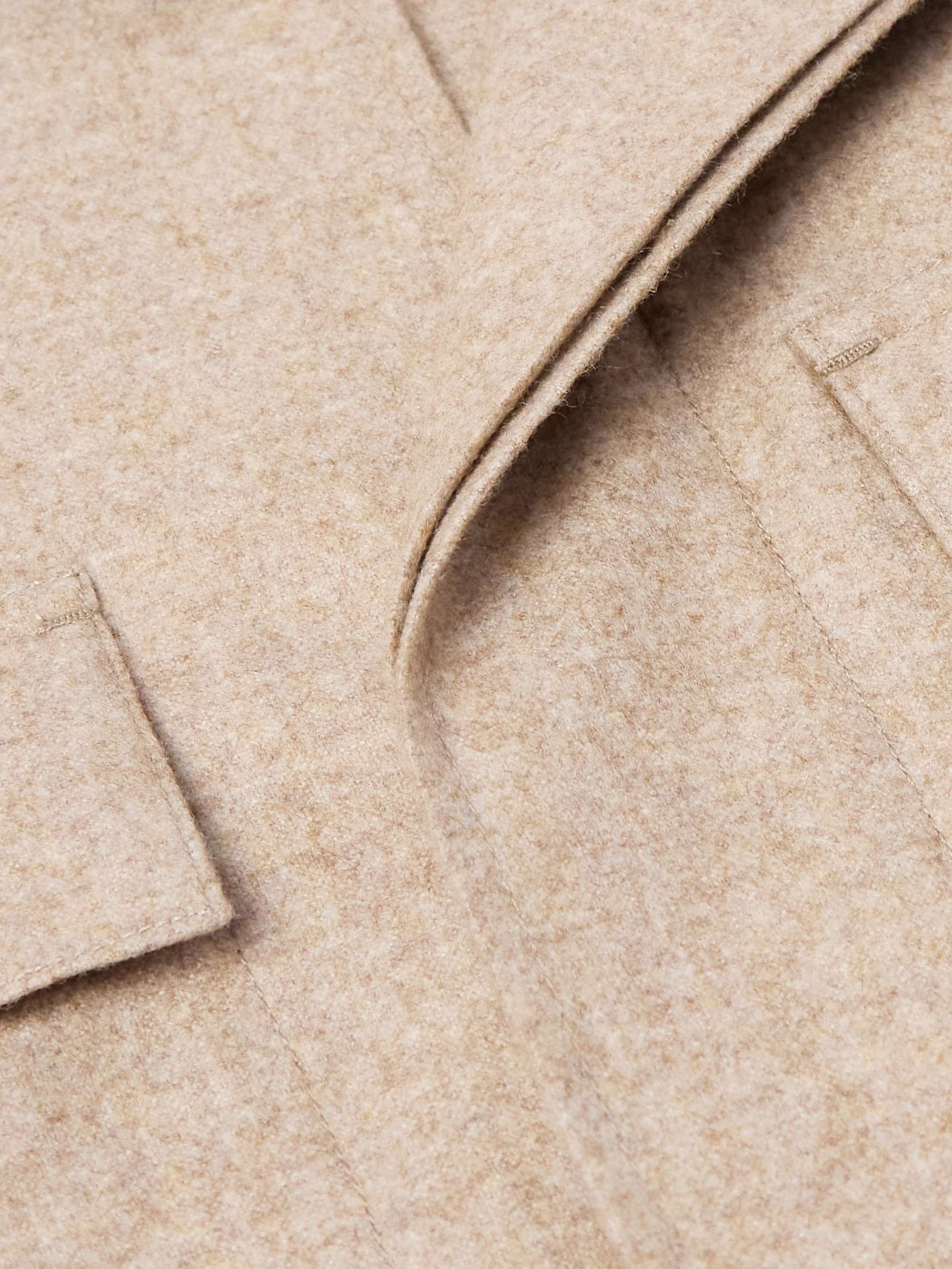 Grandad-Collar Cashmere Overshirt view