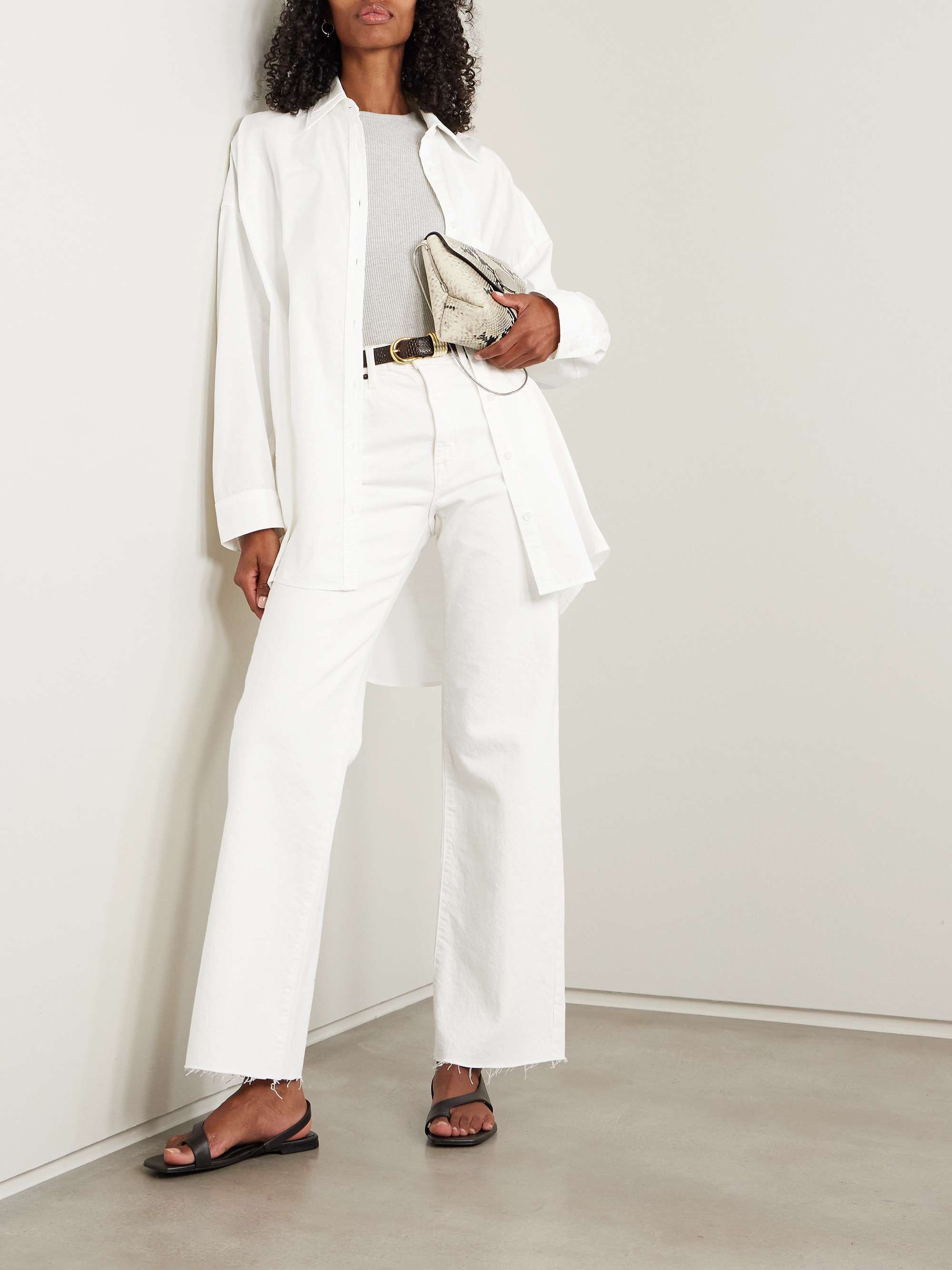 Cocoon cotton-poplin shirt view