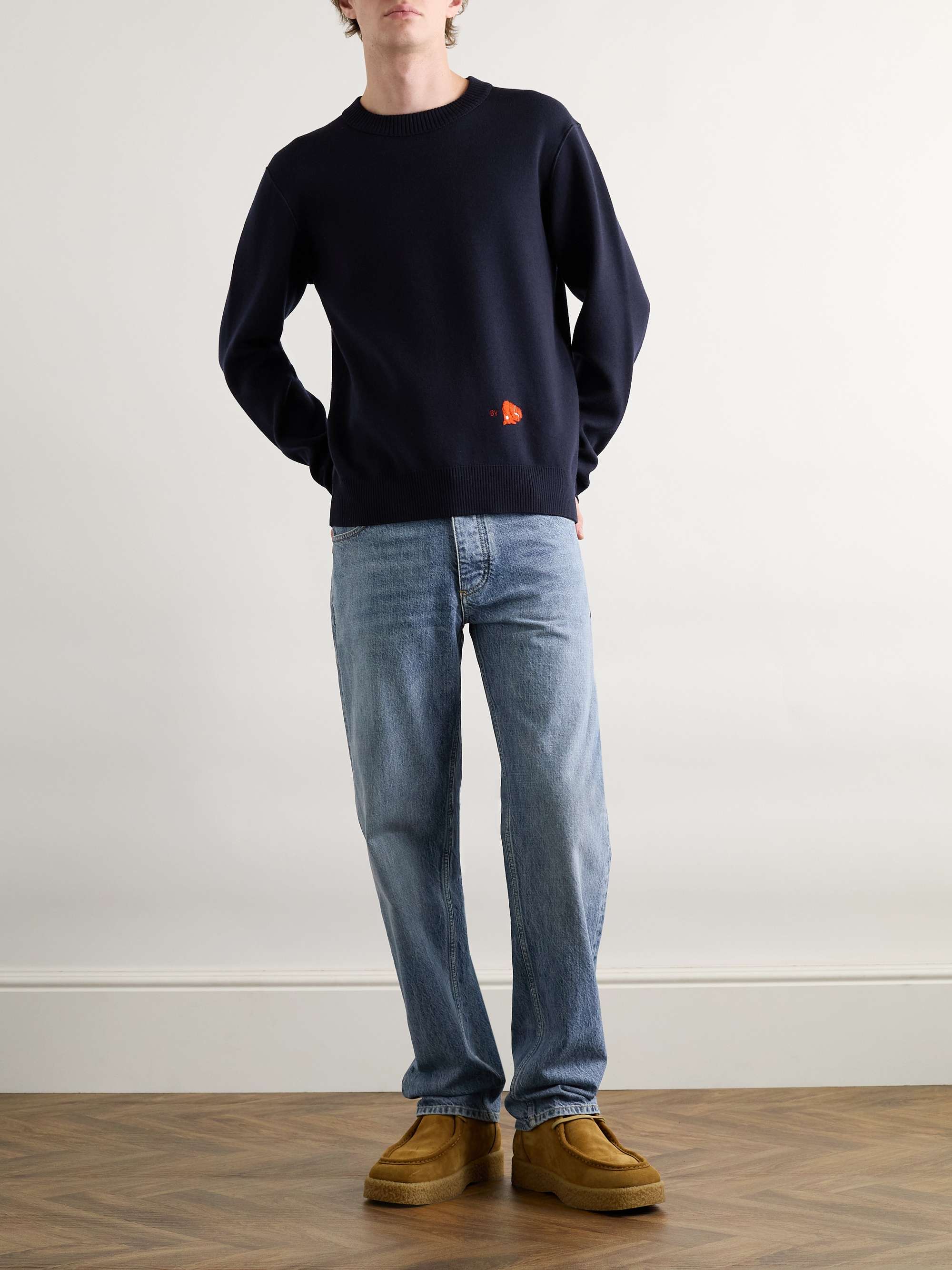 Embroidered Wool Sweater view