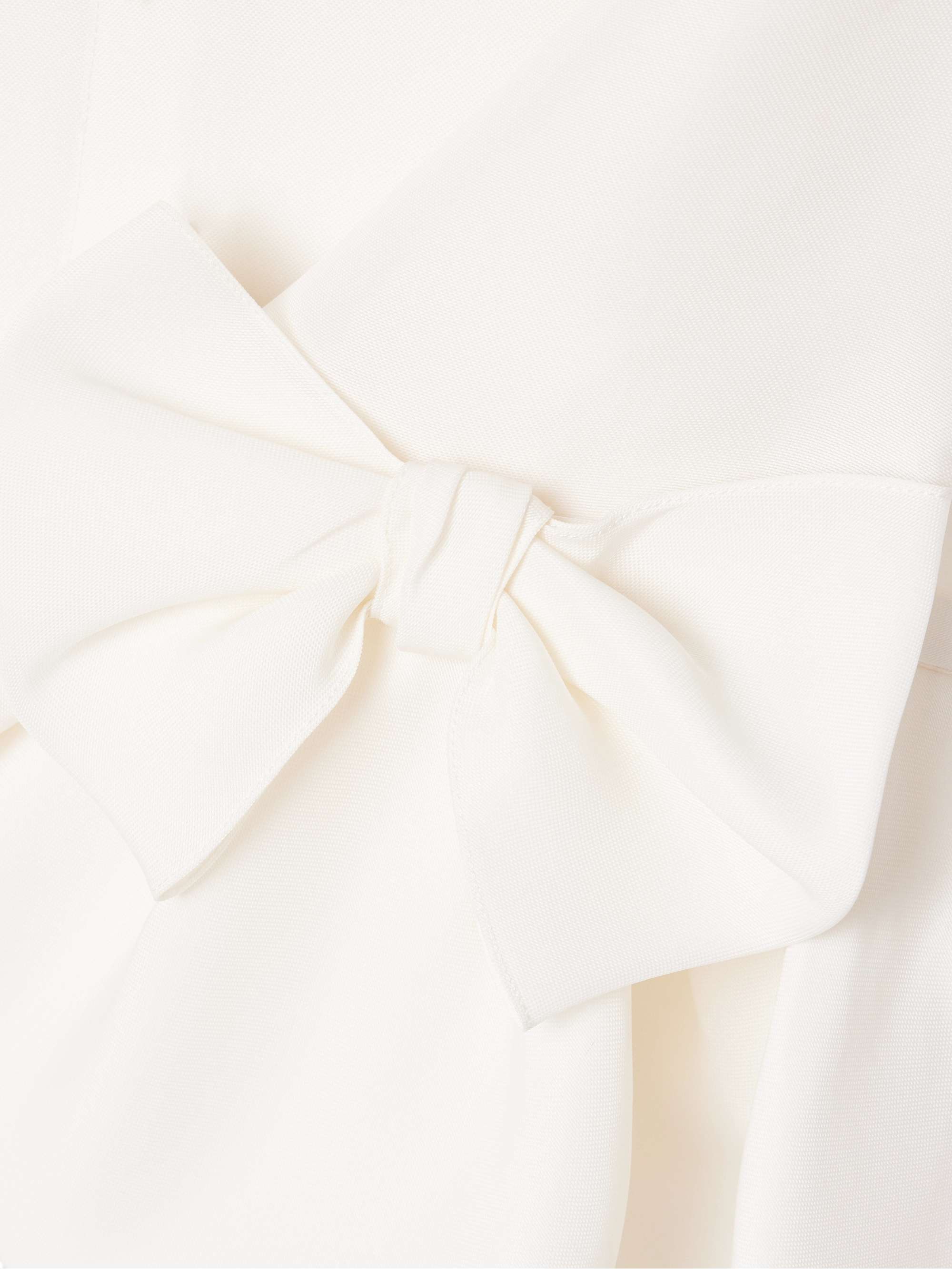 Embellished ruffled silk shirt view
