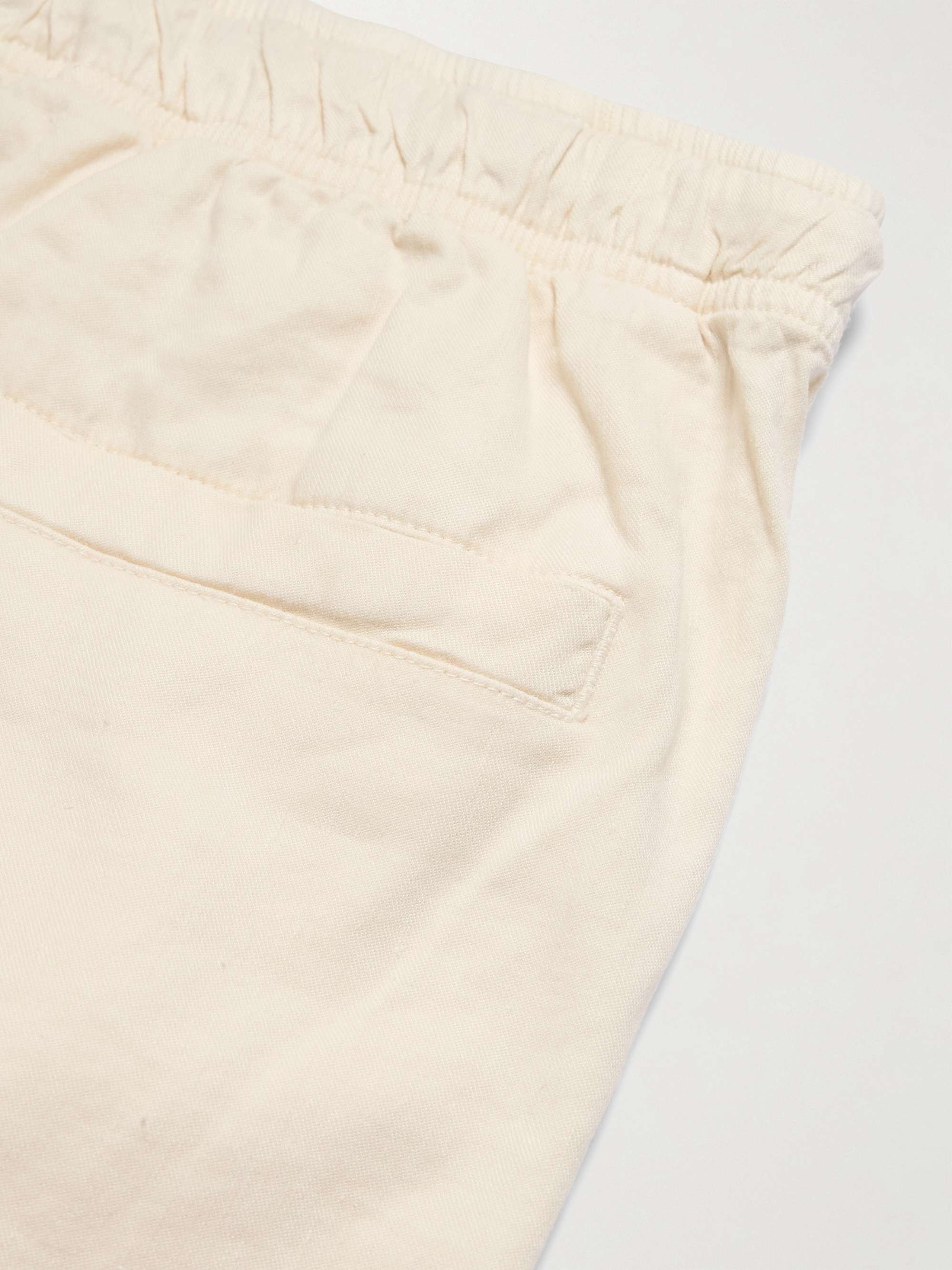 Alex Tapered Stretch Linen and Lyocell-Blend Drawstring Trousers view