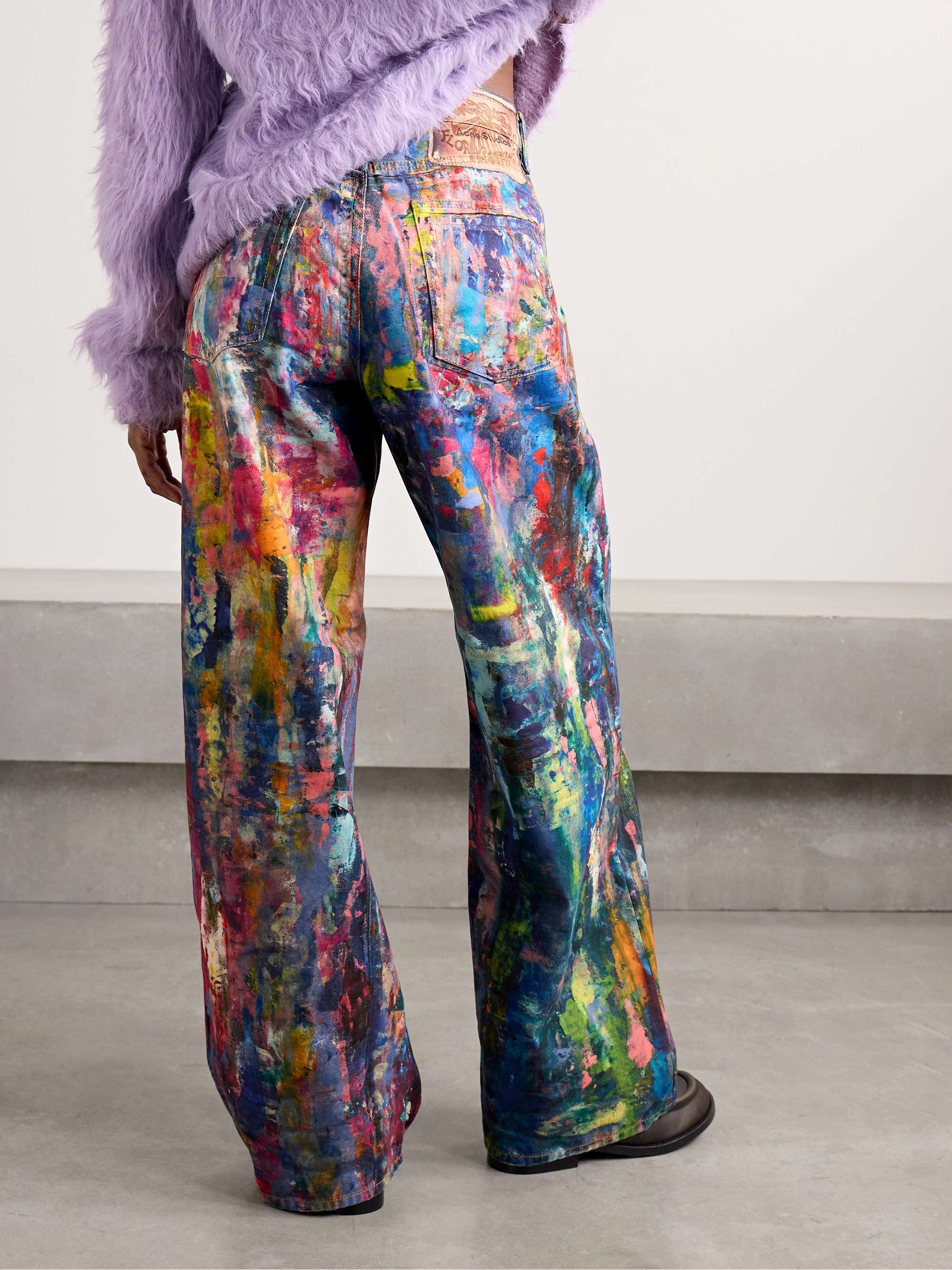 1981 printed low-rise wide-leg jeans view
