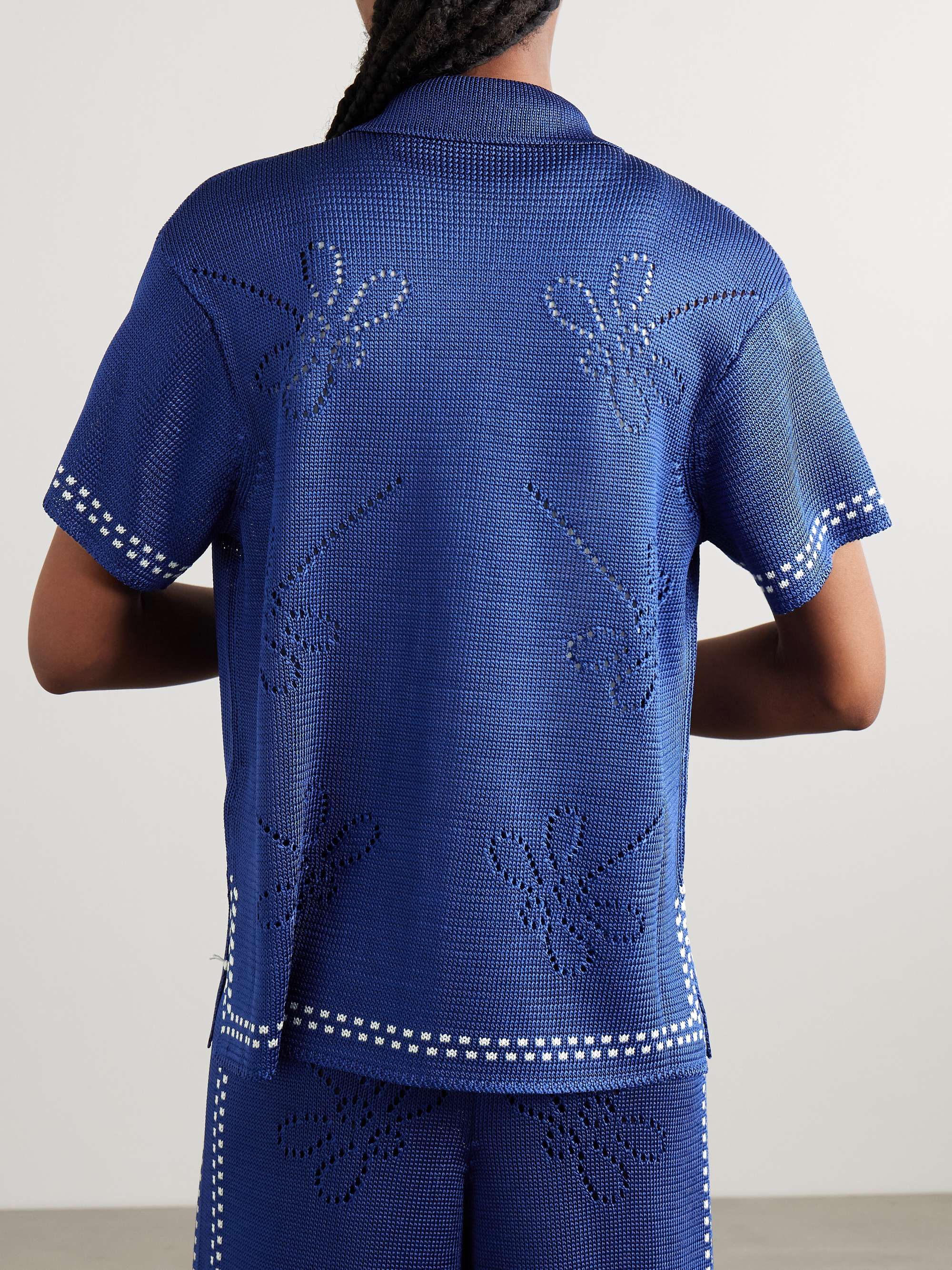 Garden Party pointelle-knit shirt view