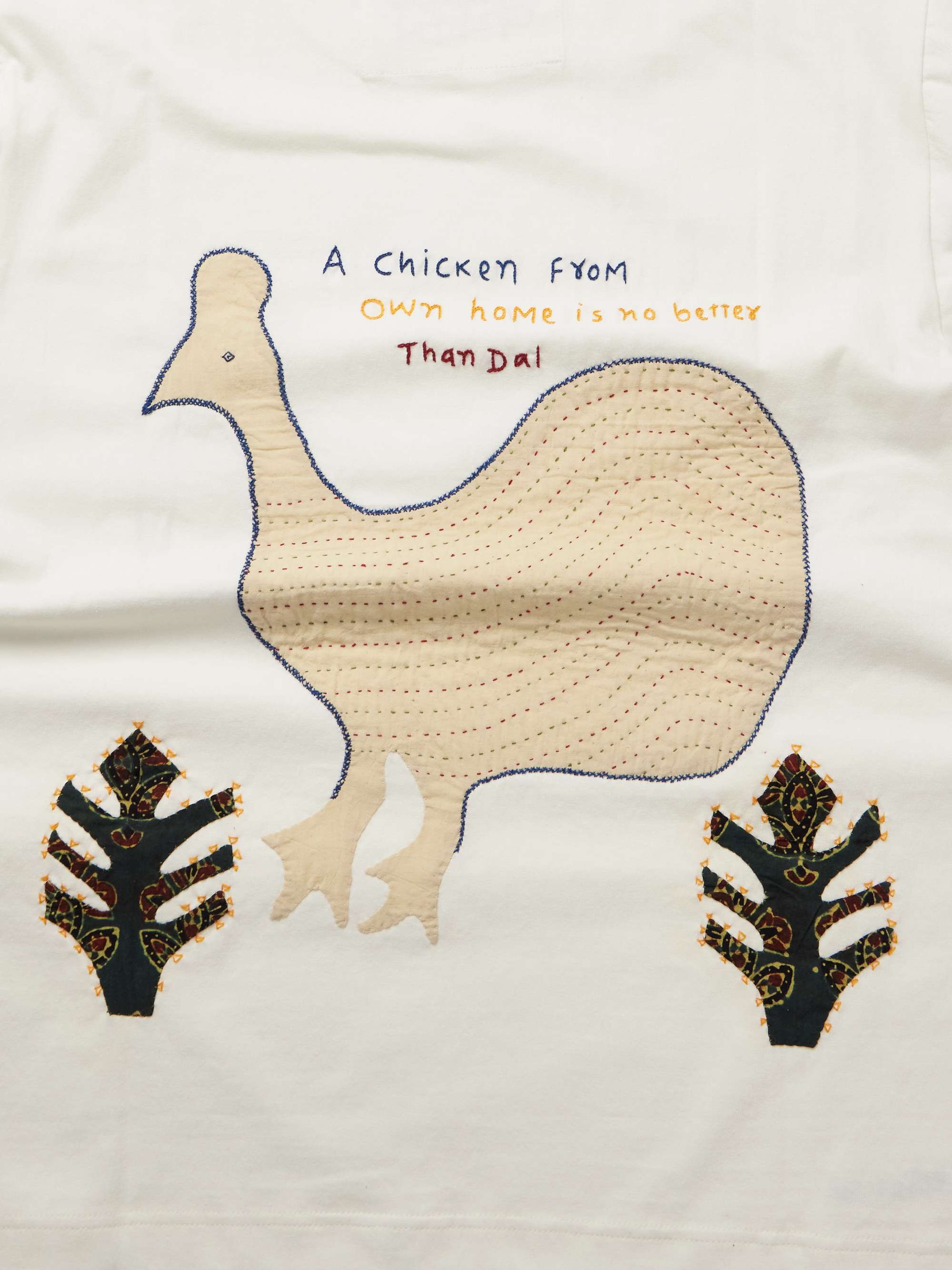 Appliquéd Embroidered Cotton-Jersey T-Shirt view