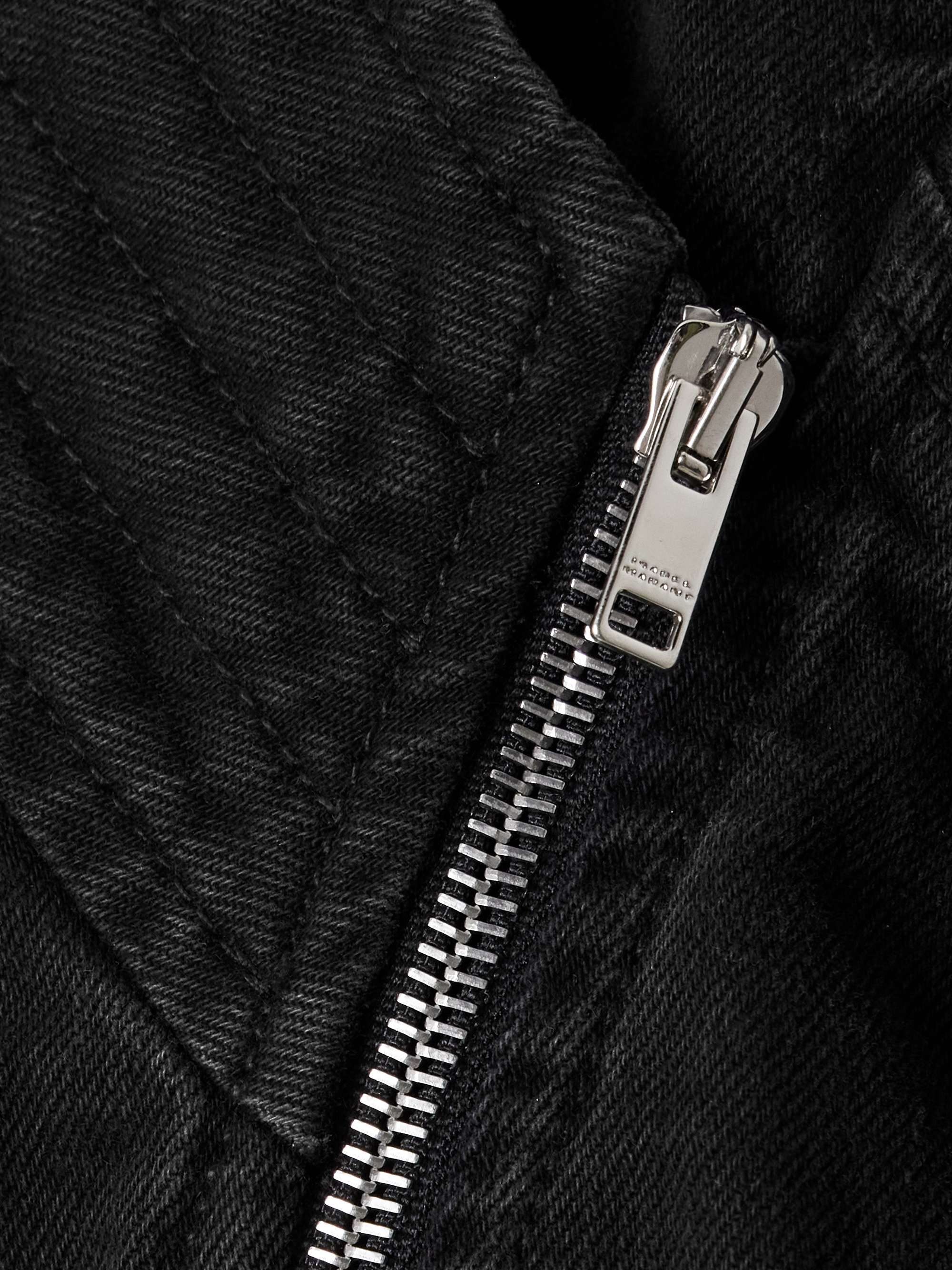 Edina lace-up paneled denim jacket view
