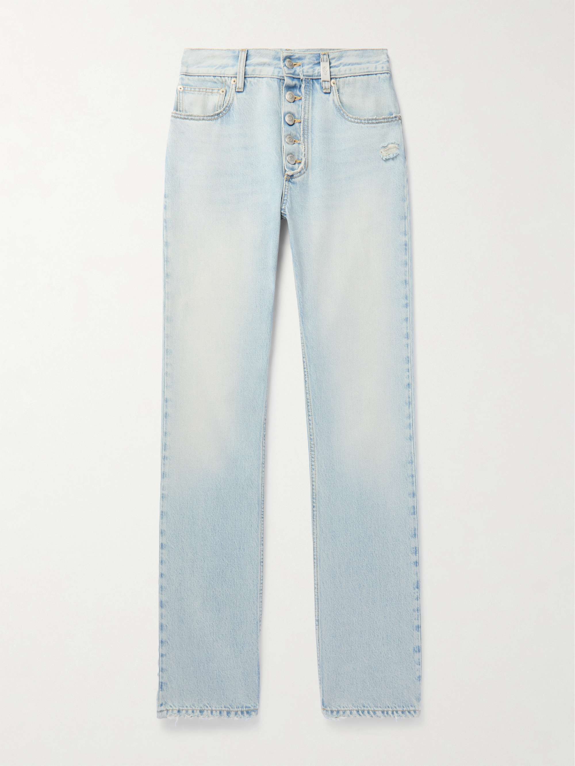 Slim-Fit Distressed Jeans view