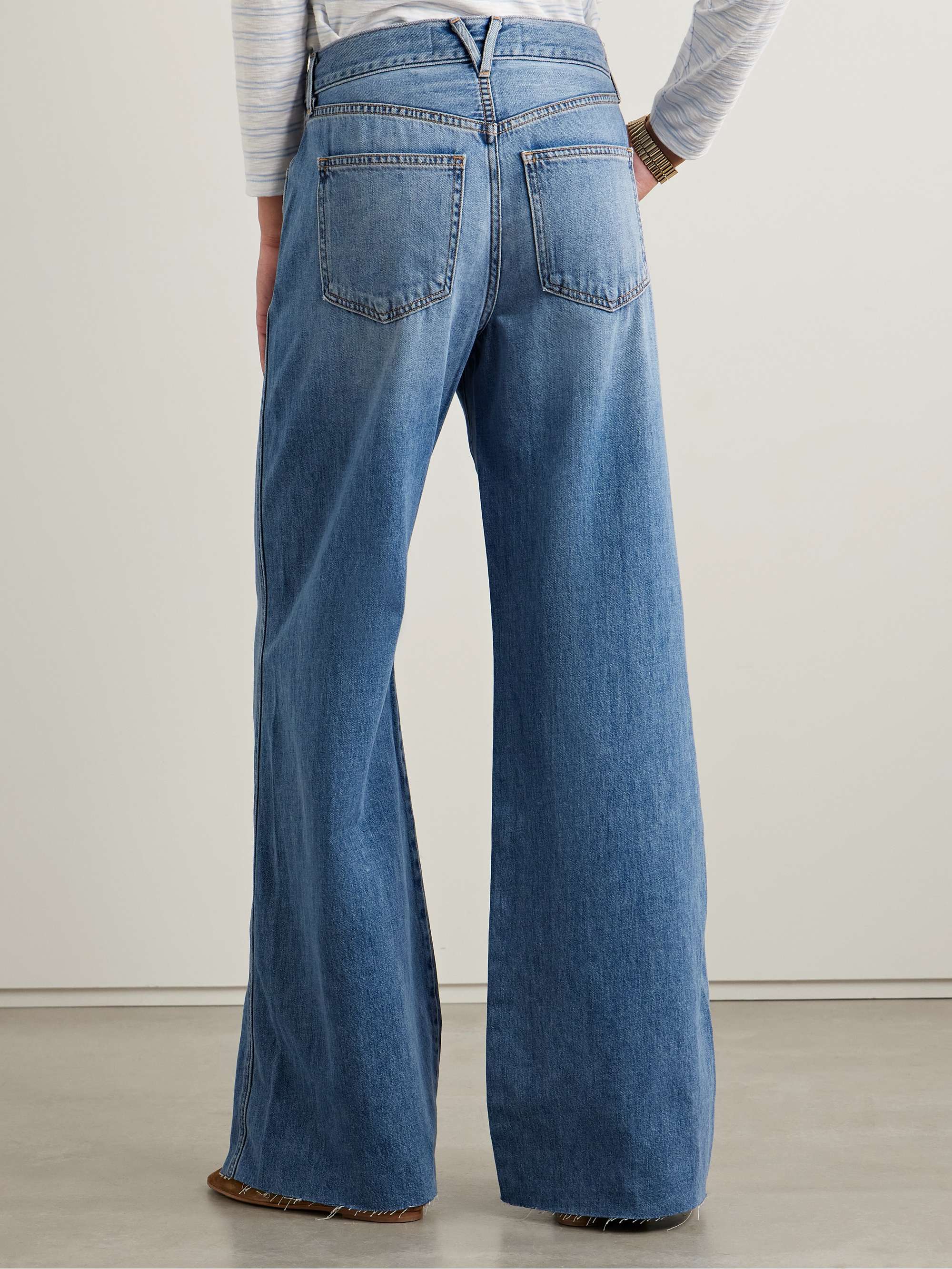 Kasey mid-rise wide-leg jeans view