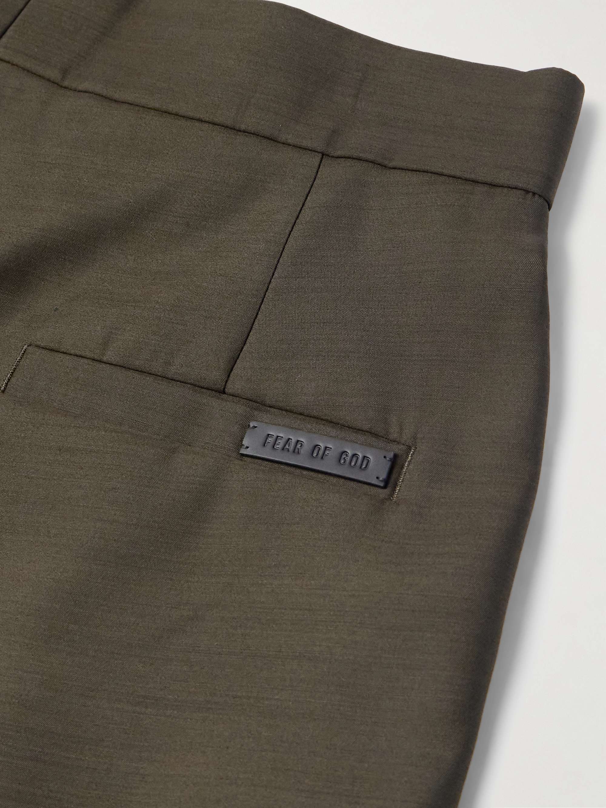 8th Straight-Leg Pleated Virgin Wool and Silk-Blend Suit Trousers view