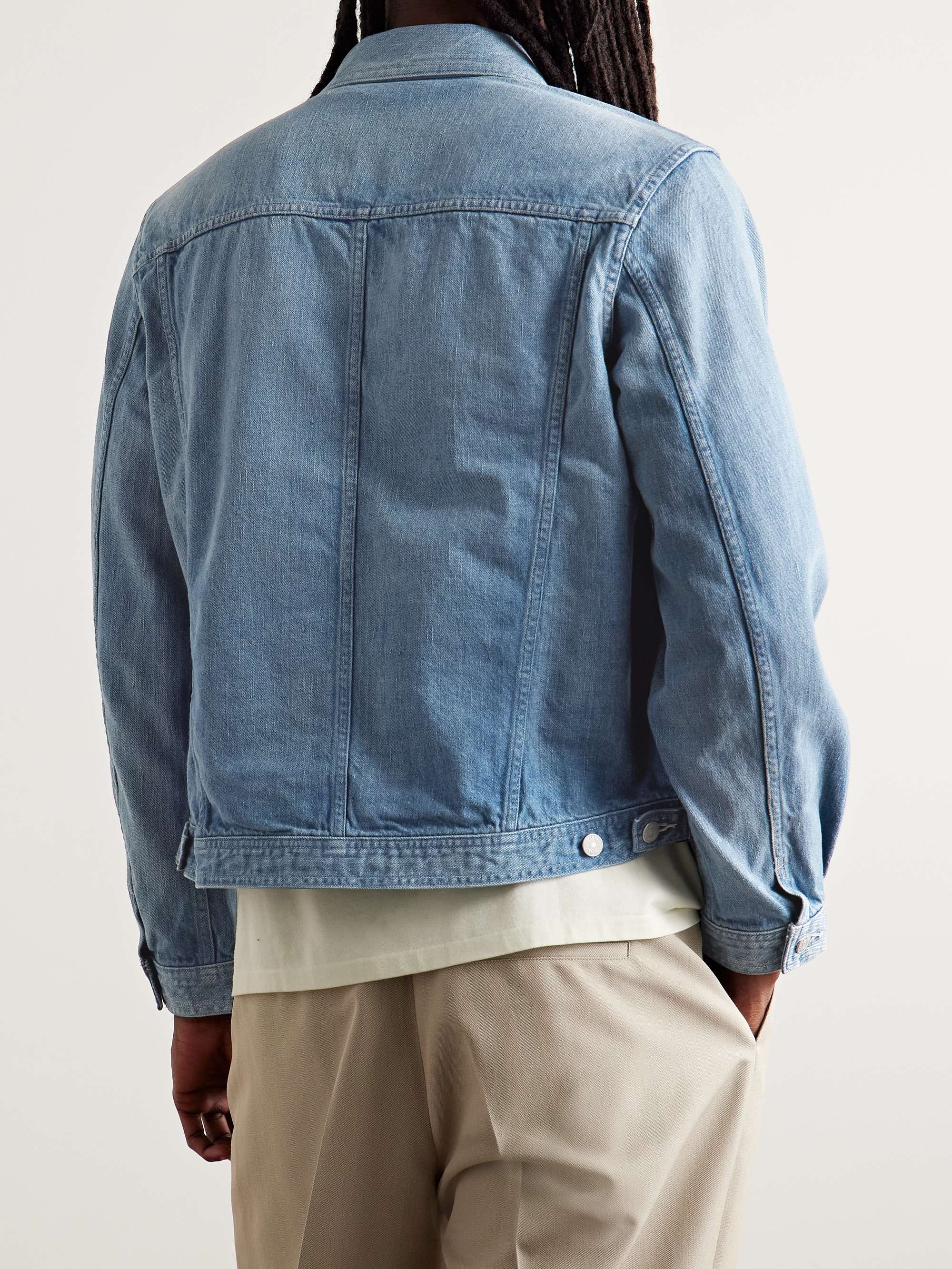 Pleated Selvedge Denim Jacket view