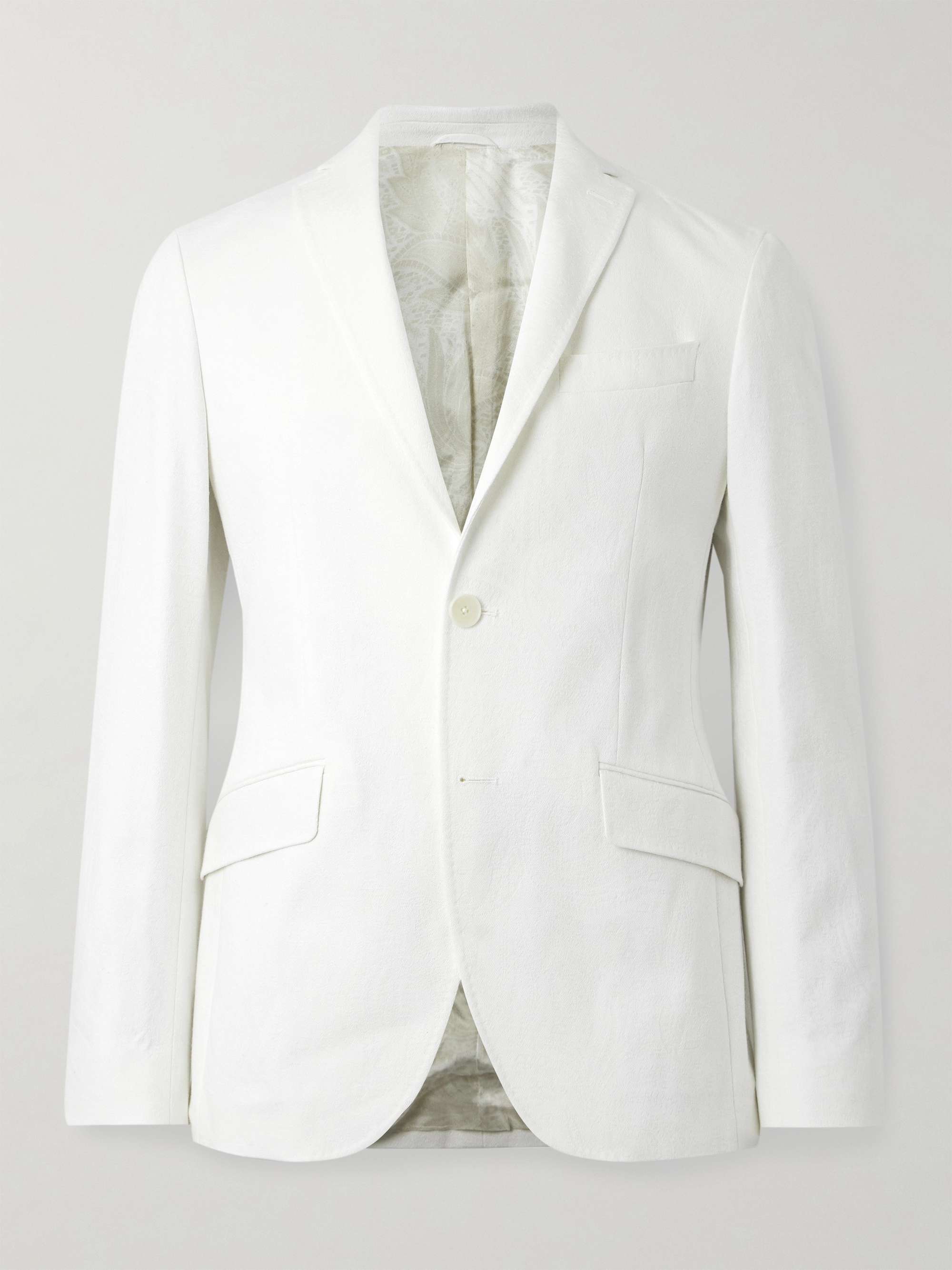 Paisley-Jacquard Cotton-Blend Blazer view