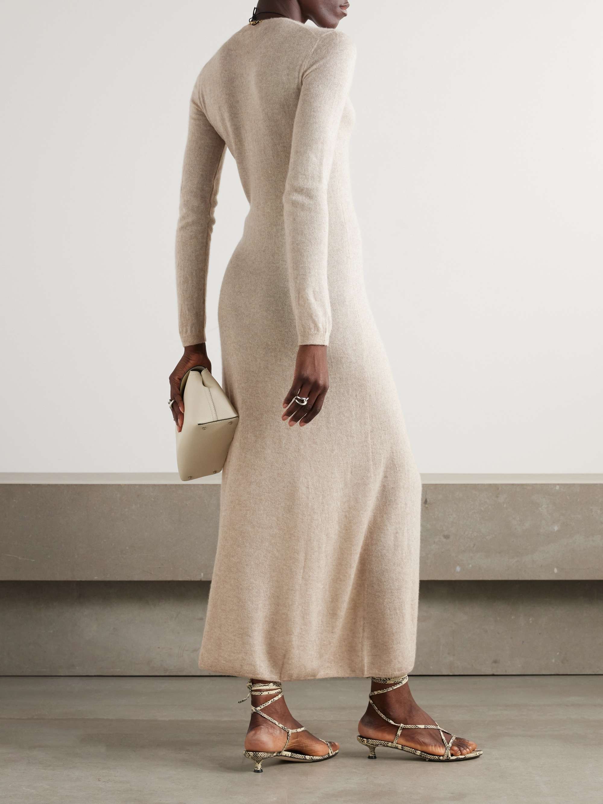 Camino cashmere and silk-blend midi dress view