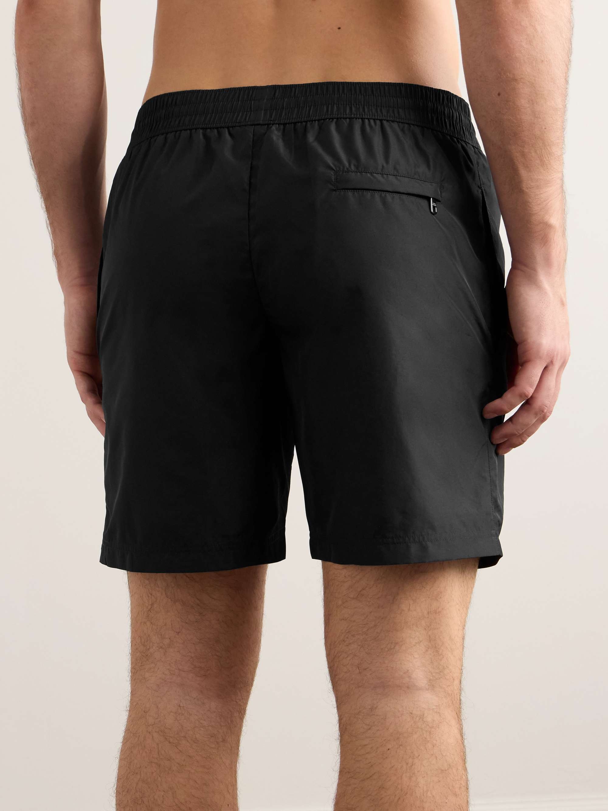 Straight-Leg Mid-Length Logo-Appliquèd Swim Shorts view