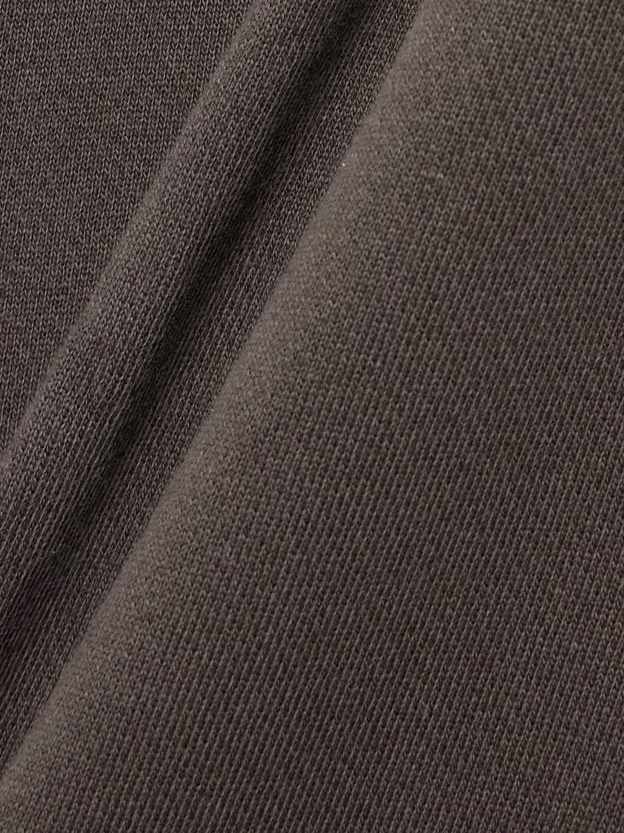 Cotton-jersey flared track pants view