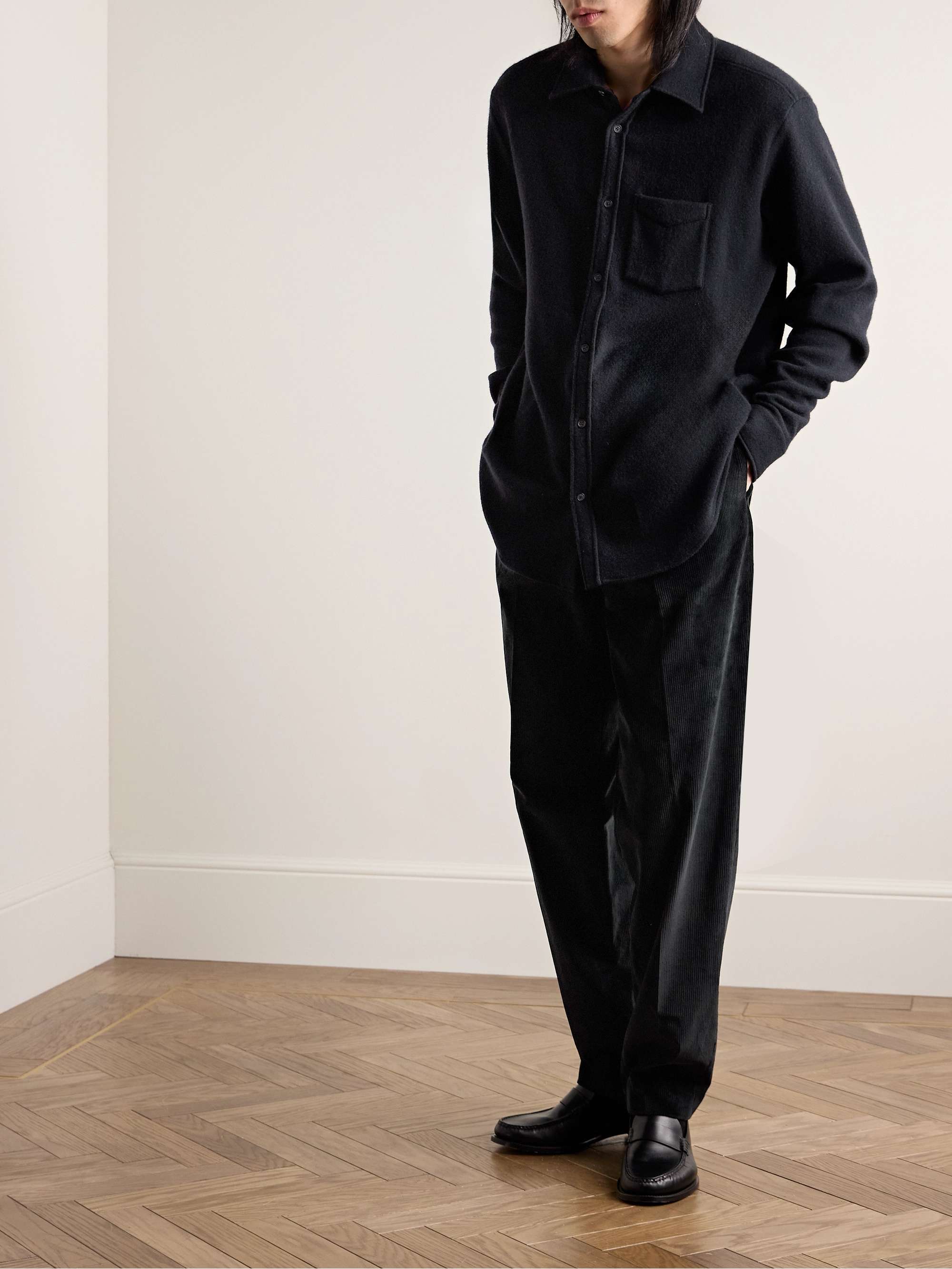 Ezra Cashmere-Blend Shirt view