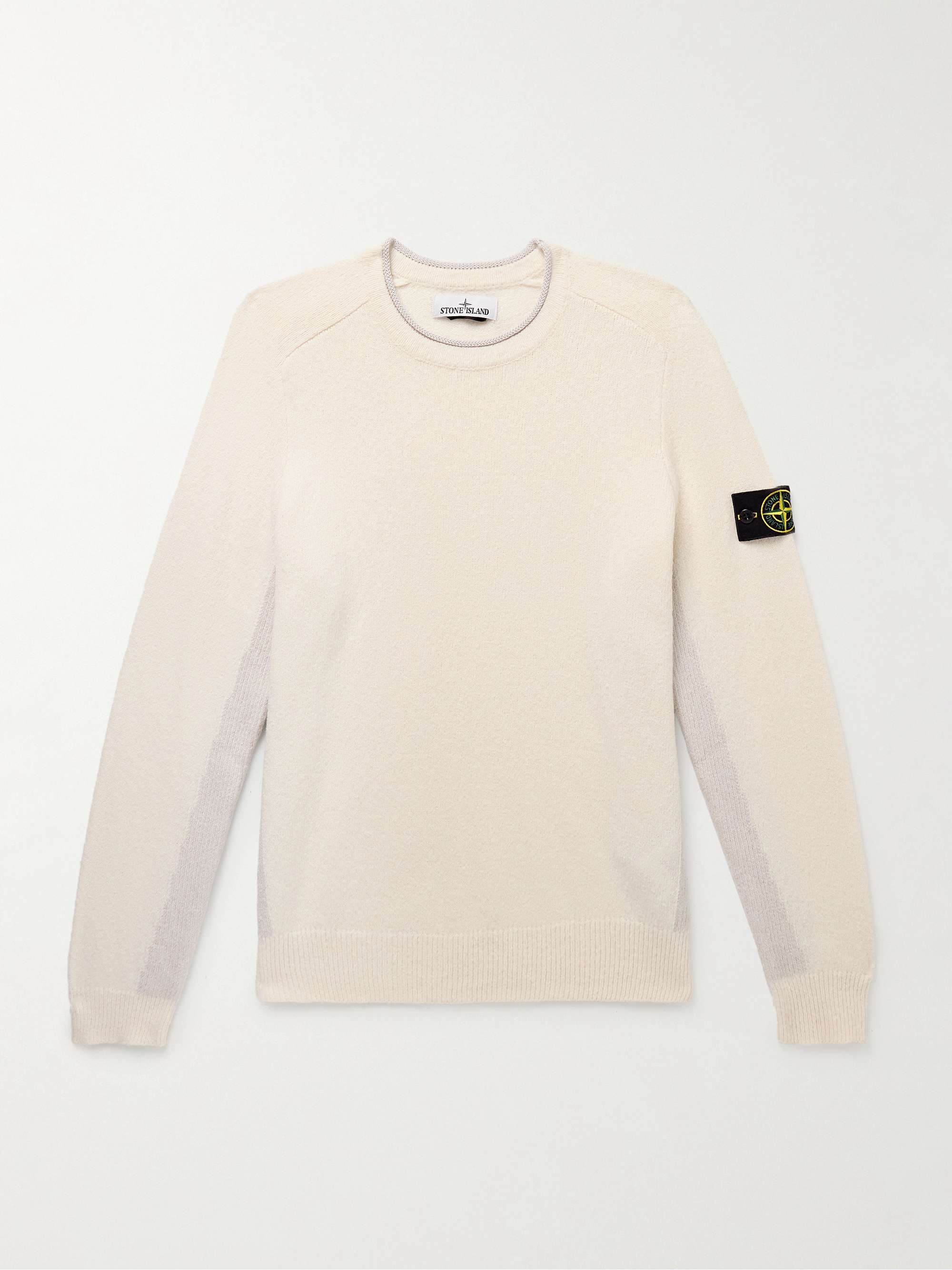 Logo-Appliquéd Cotton-Blend Sweater view