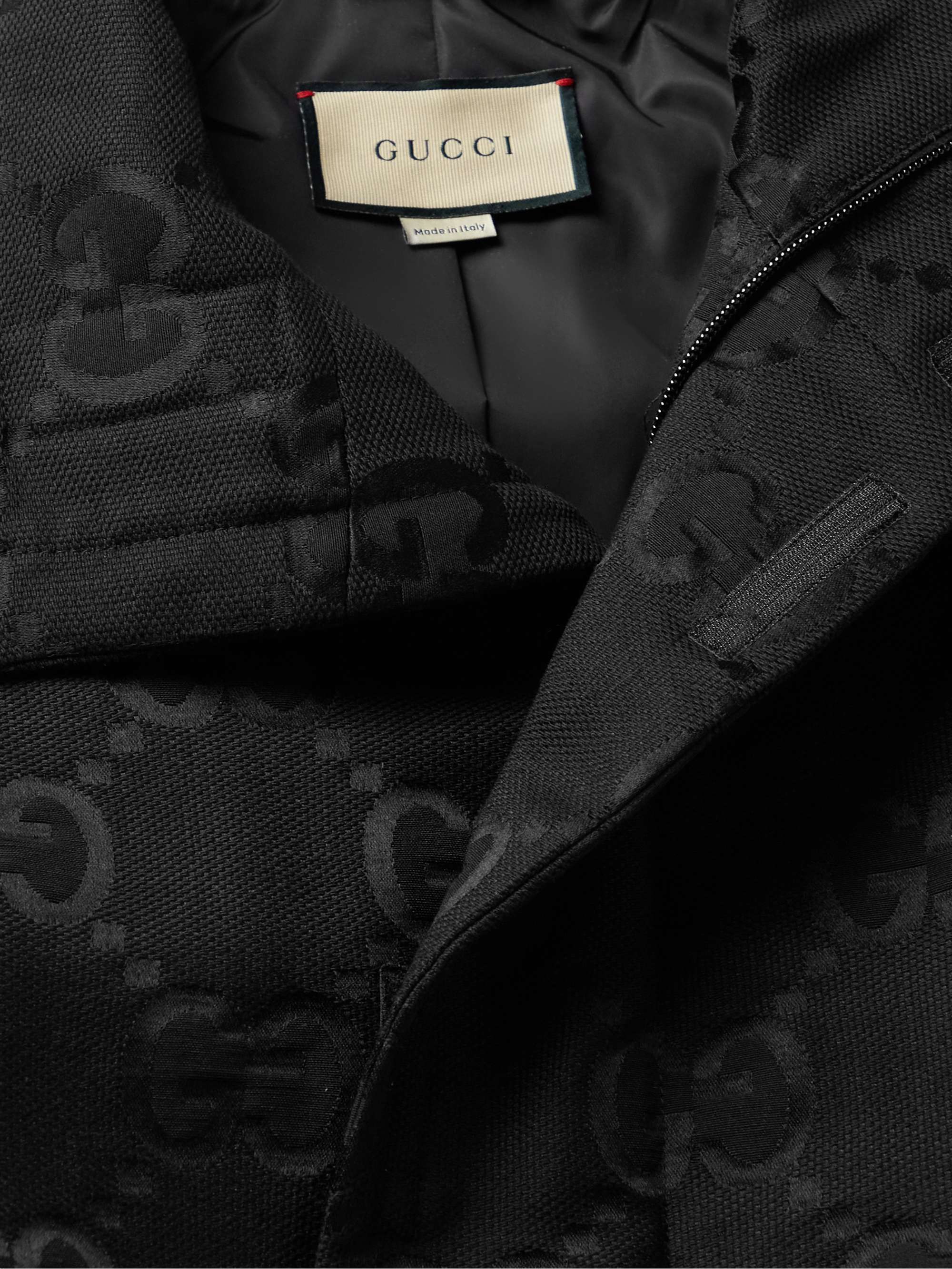 Logo-Jacquard Padded Cotton-Blend Canvas Jacket view