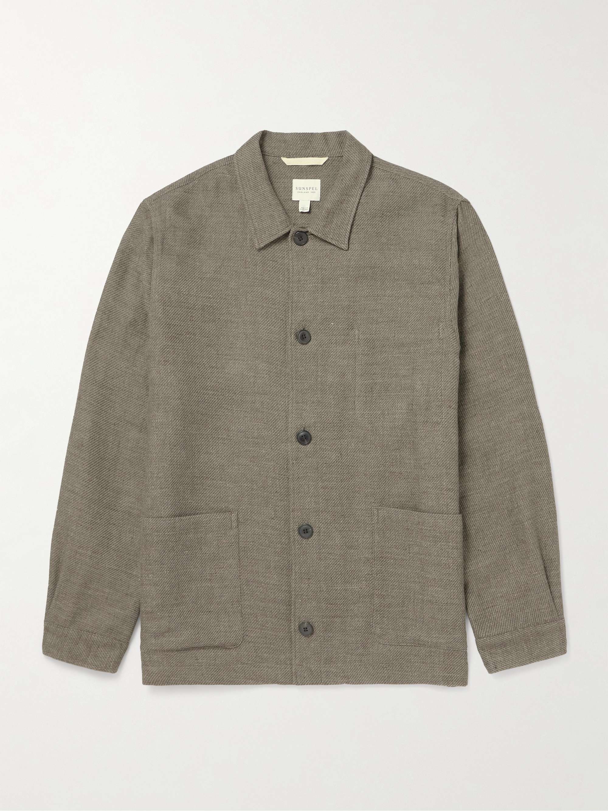Cotton and Linen-Blend Overshirt view