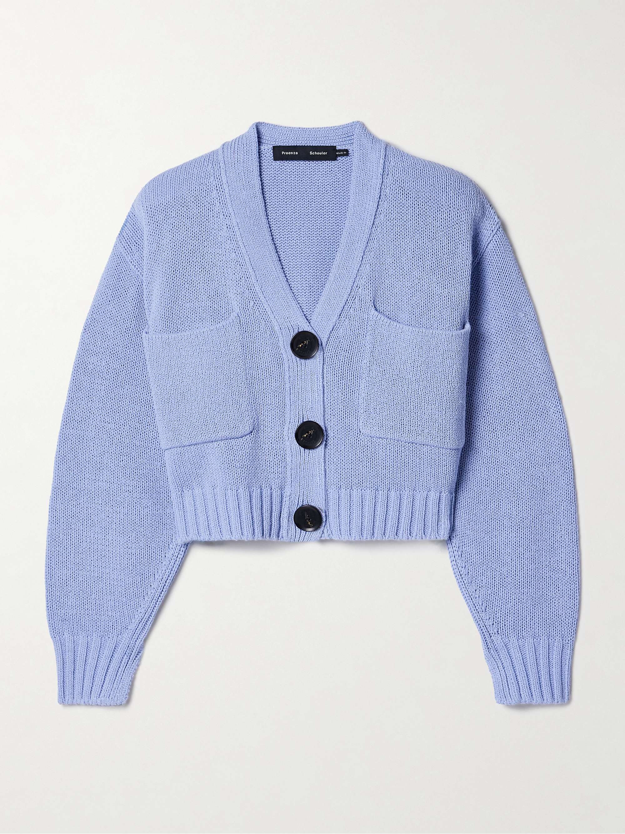 Sofia cropped cotton-blend cardigan view
