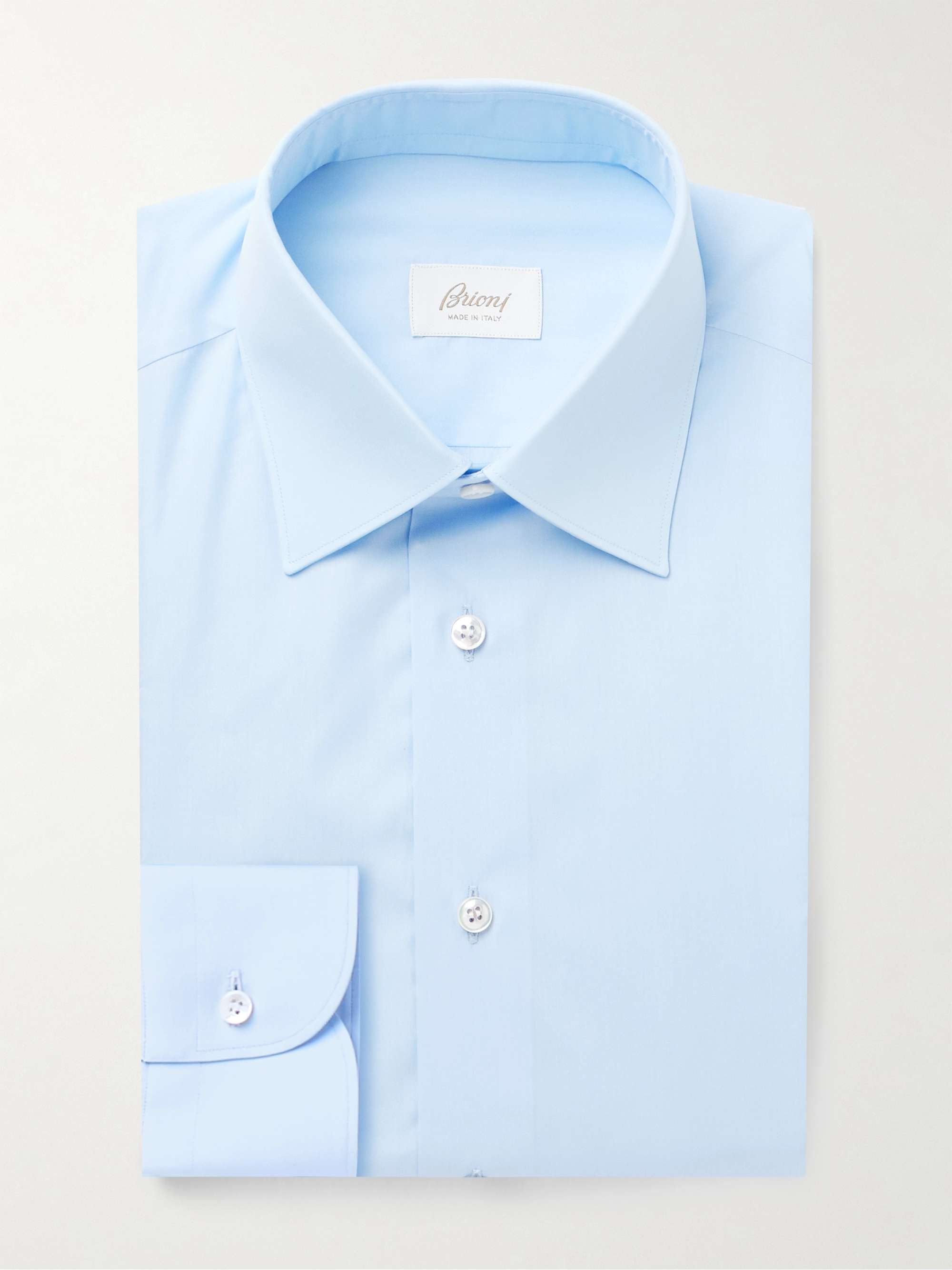 Light-Blue Cotton-Poplin Shirt view