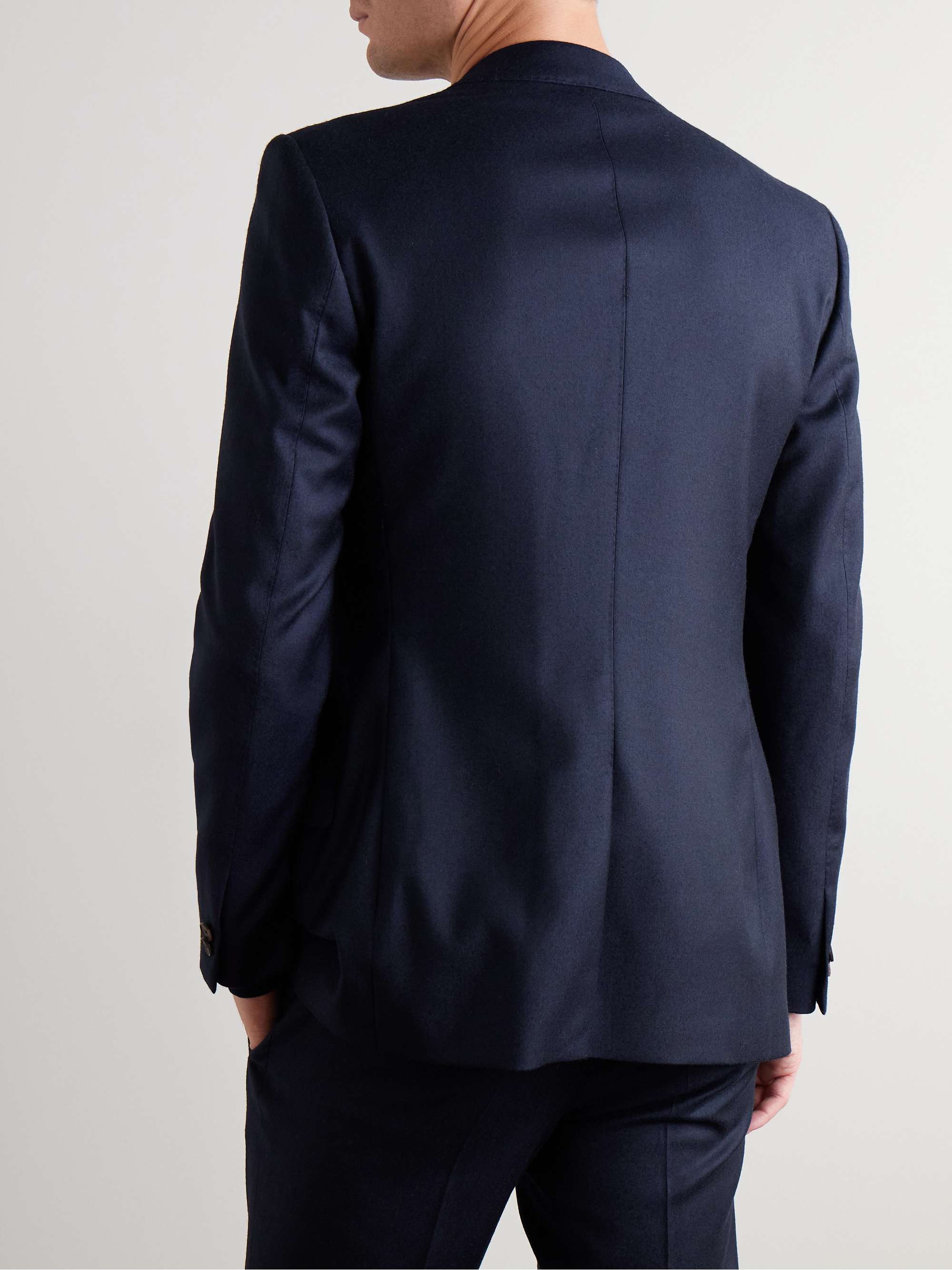 Slim-Fit Wool-Flannel Suit Jacket view
