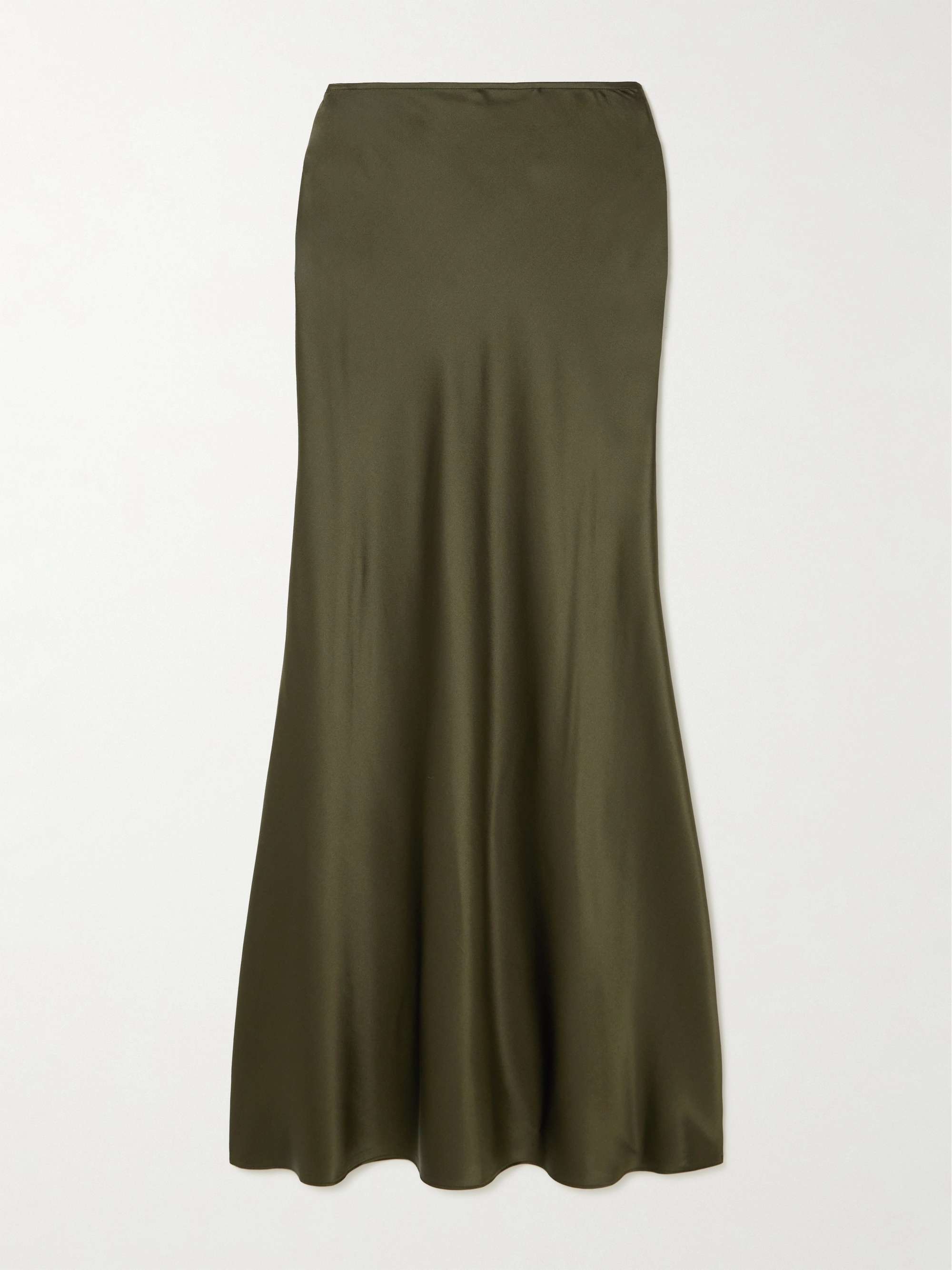Odin silk-blend satin maxi skirt view