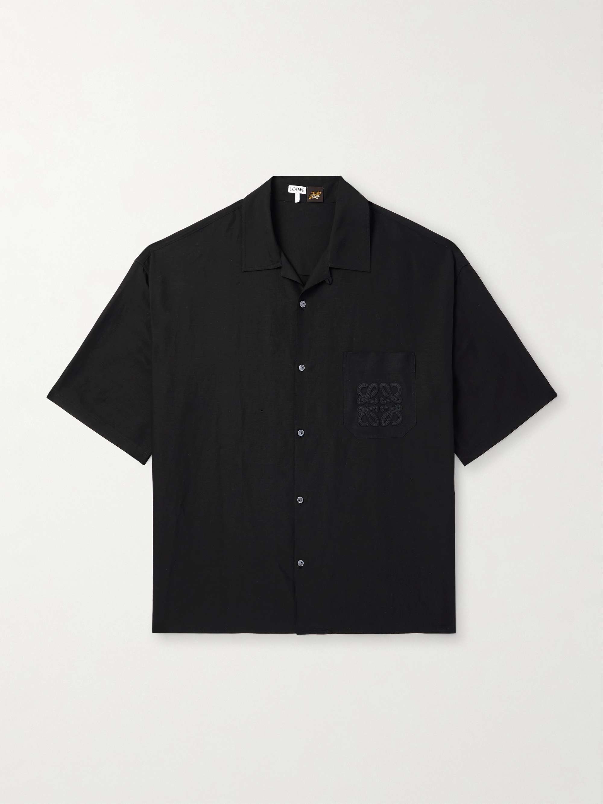 + Paula's Ibiza Convertible-Collar Logo-Appliquéd Woven Shirt view