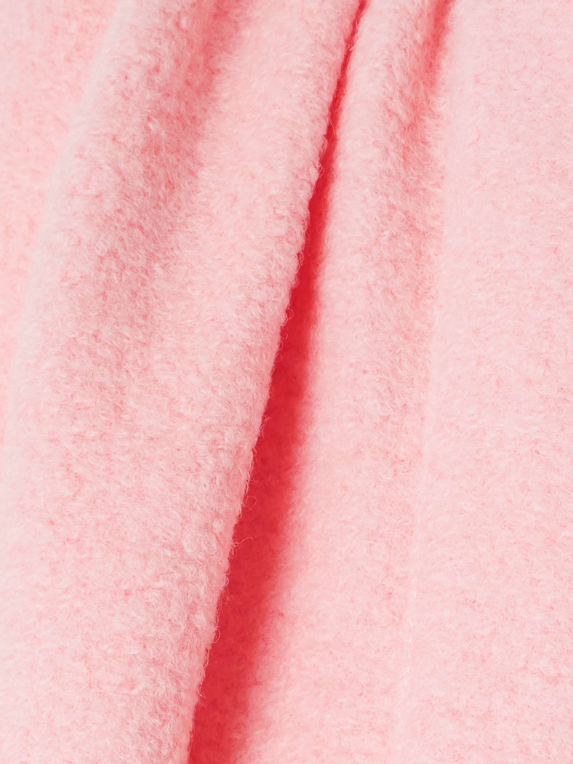 Cape-effect draped wool-blend coat view