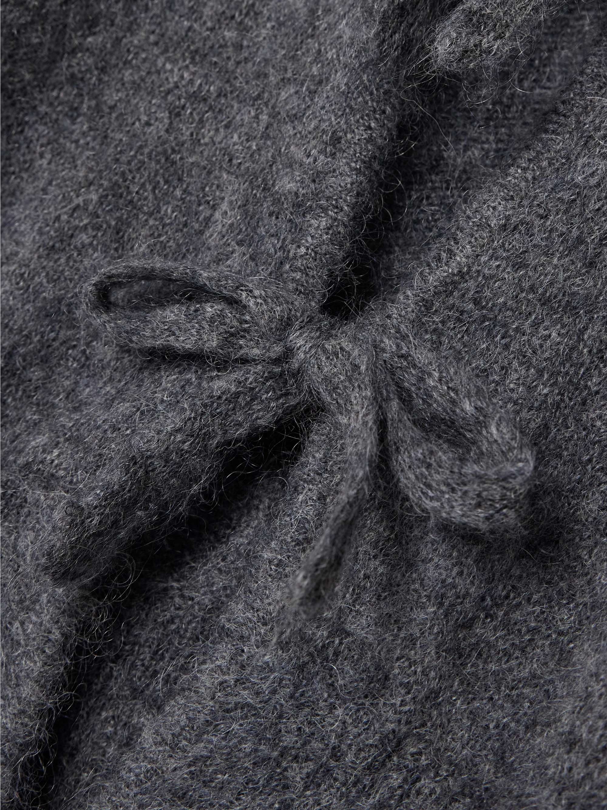 Tie-detailed mohair-blend cardigan view
