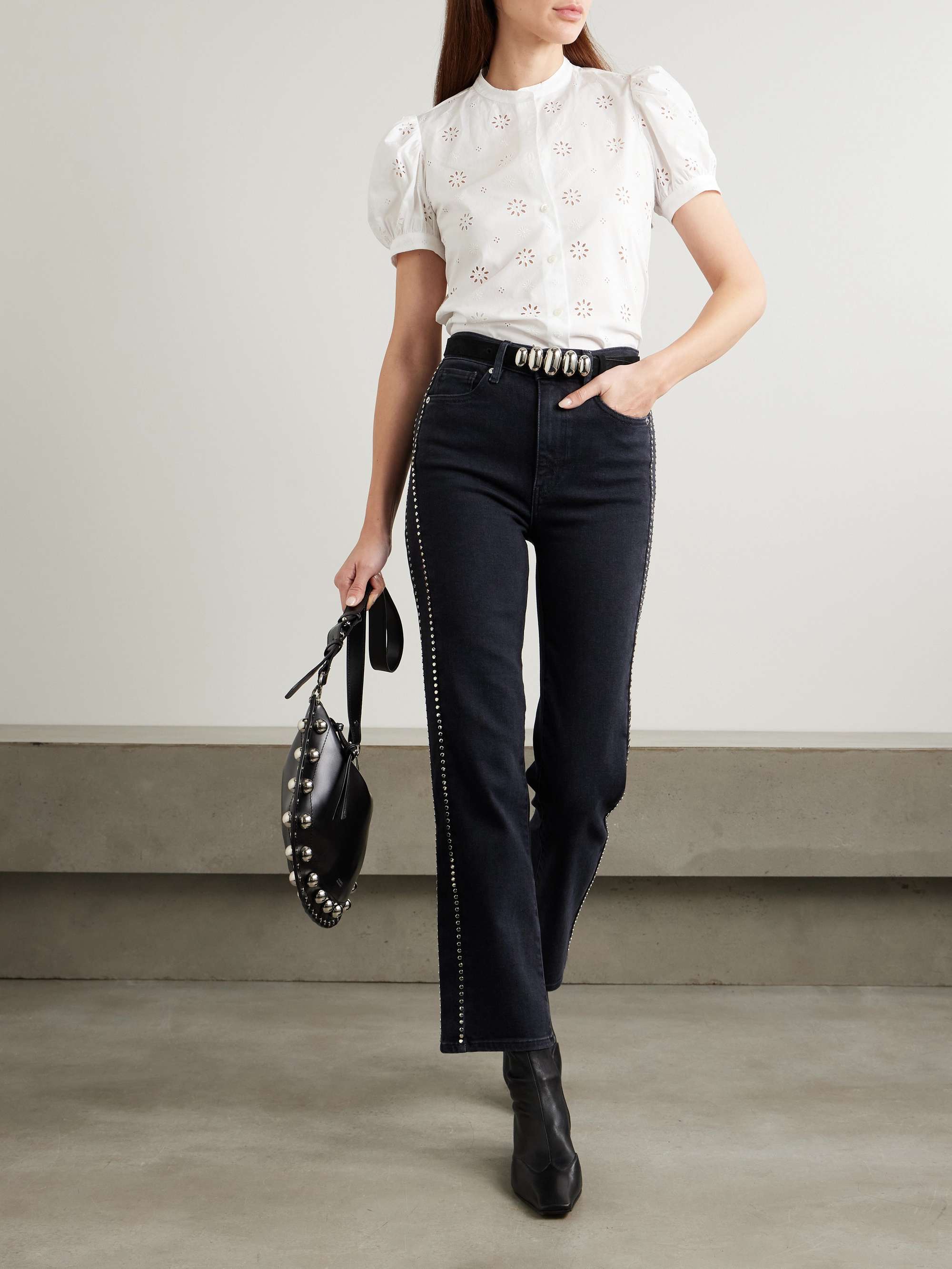The Eyelet broderie anglaise cotton blouse view