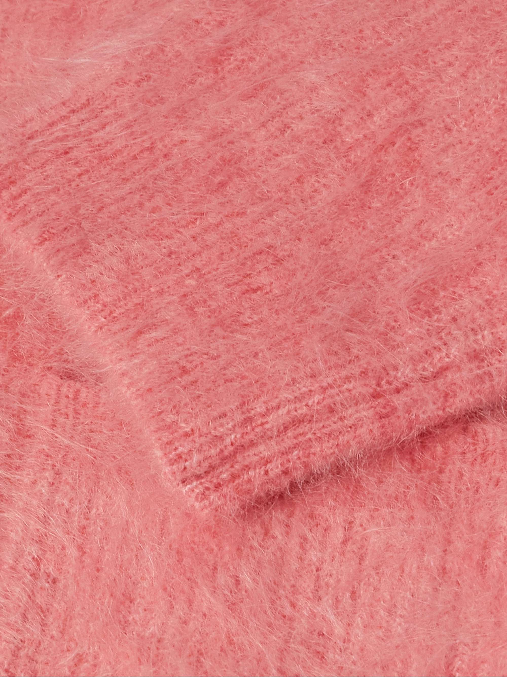 Kaito Ribbed Brushed Mohair-Blend Cardigan view