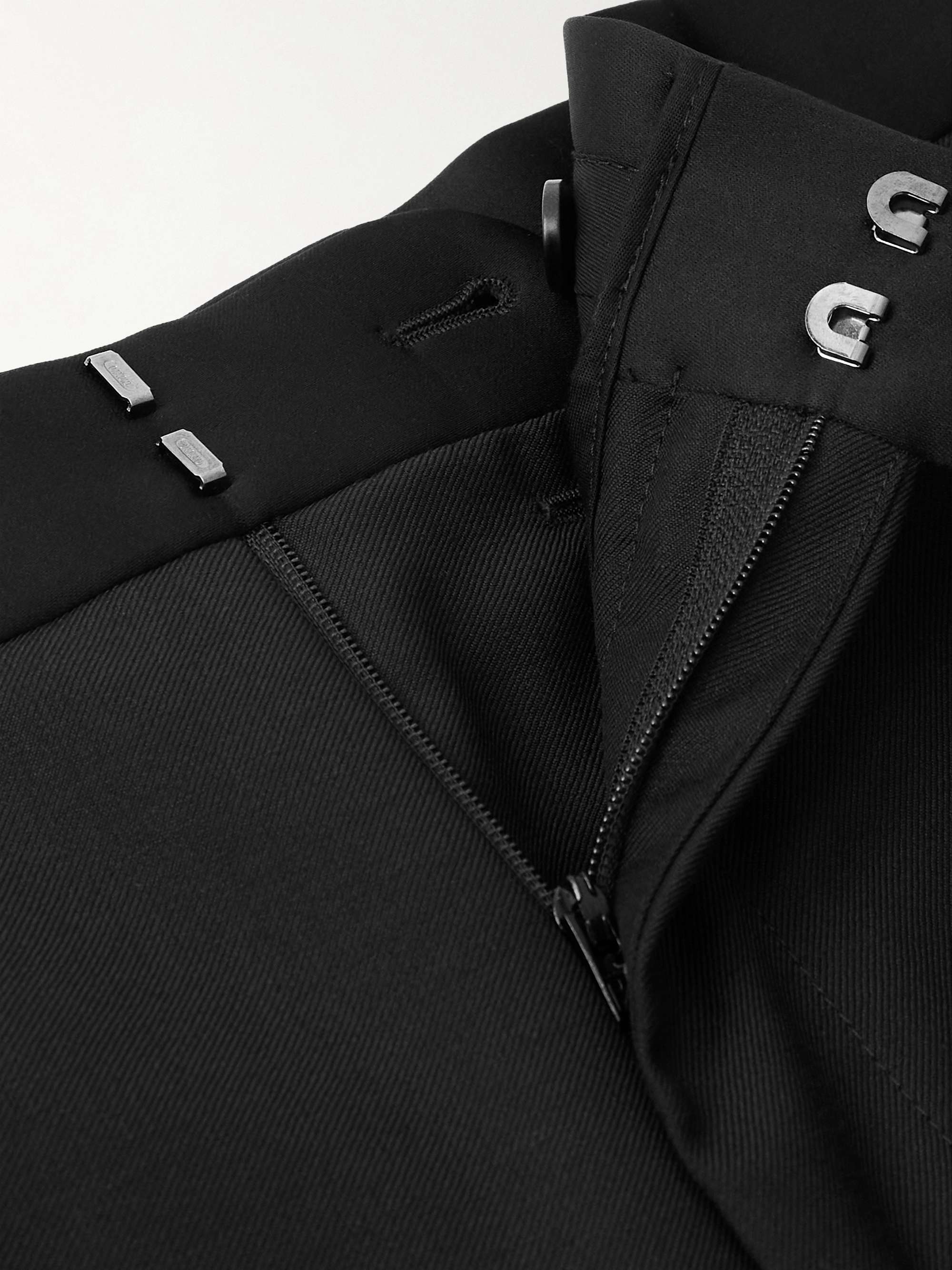 Straight-Leg Satin-Trimmed Wool and Mohair-Blend Tuxedo Trousers view