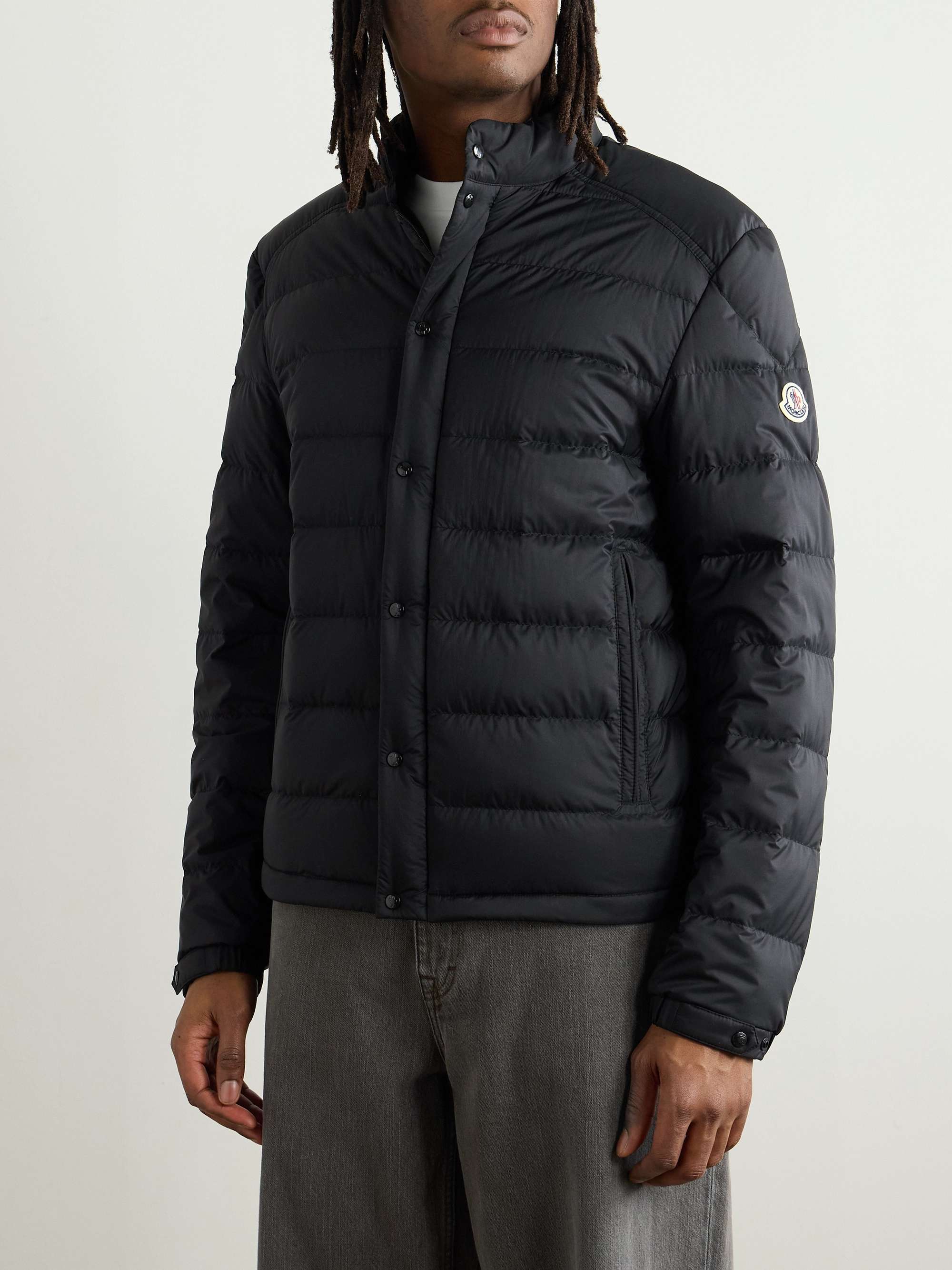 Slim-Fit Logo-Appliquéd Padded Shell Down Jacket view