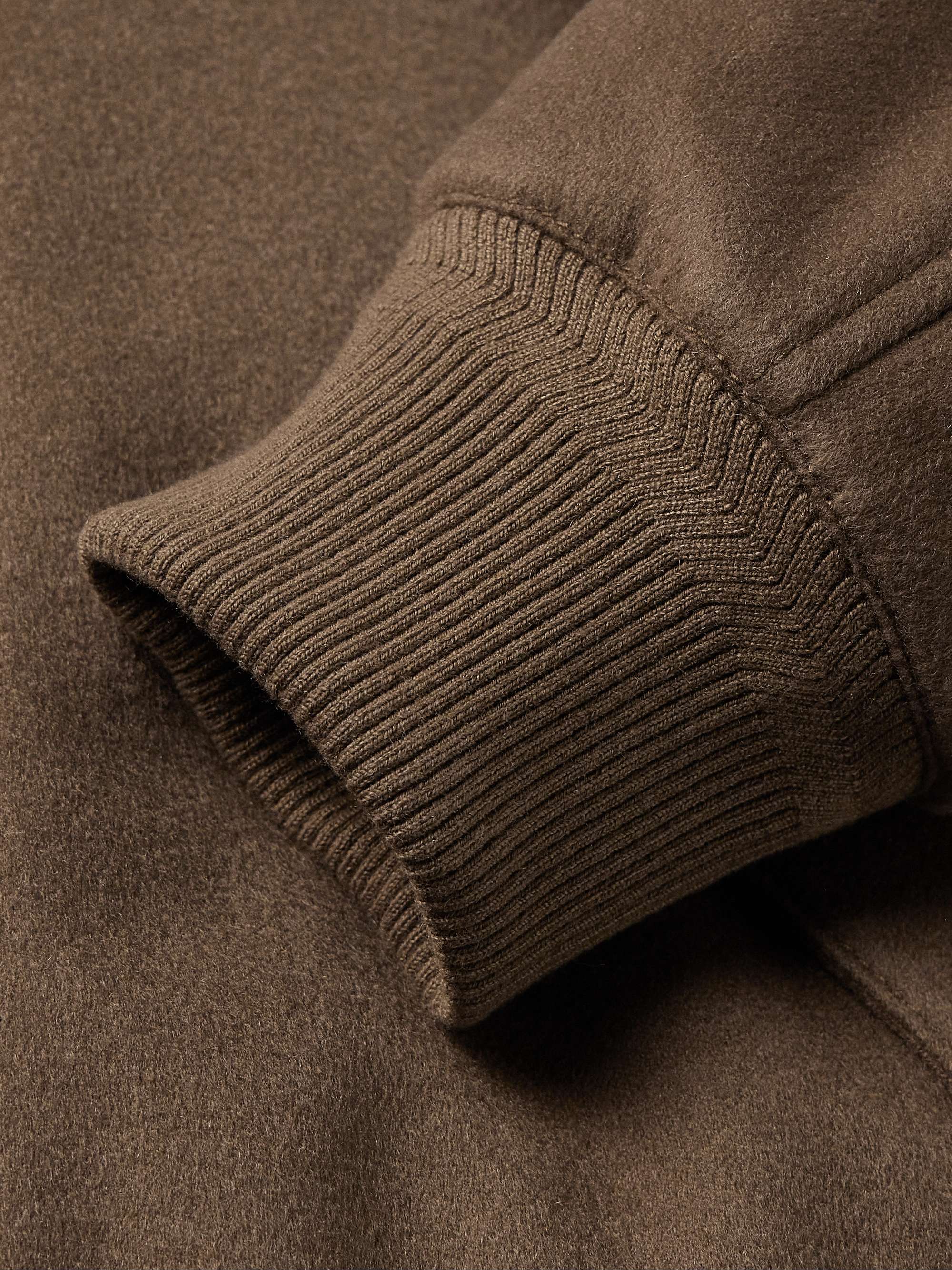 Green Storm System® Padded Cashmere Bomber Jacket view