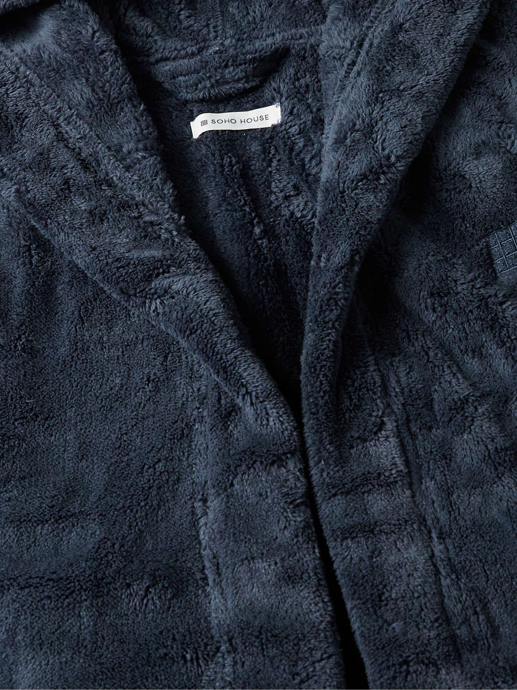 Logo-Embroidered Fleece Hooded Robe view