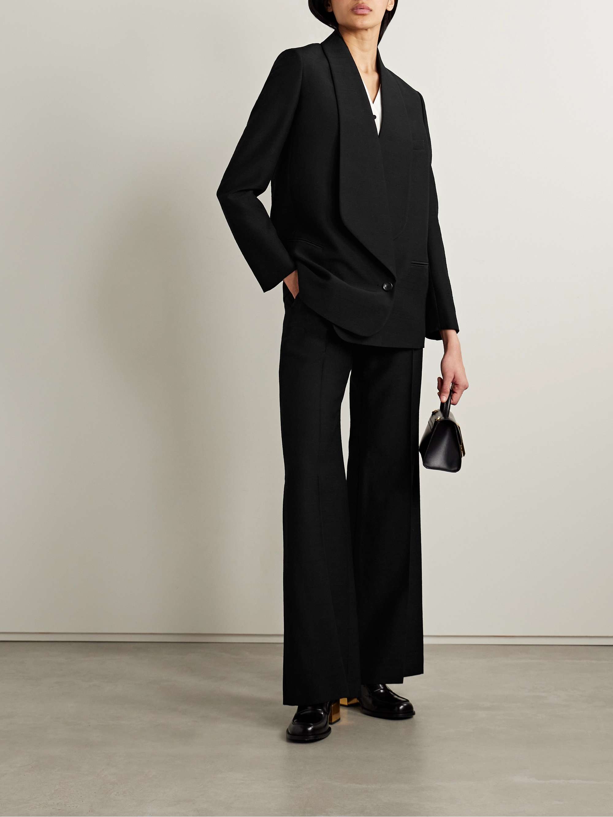 Sheri slub wool blazer view