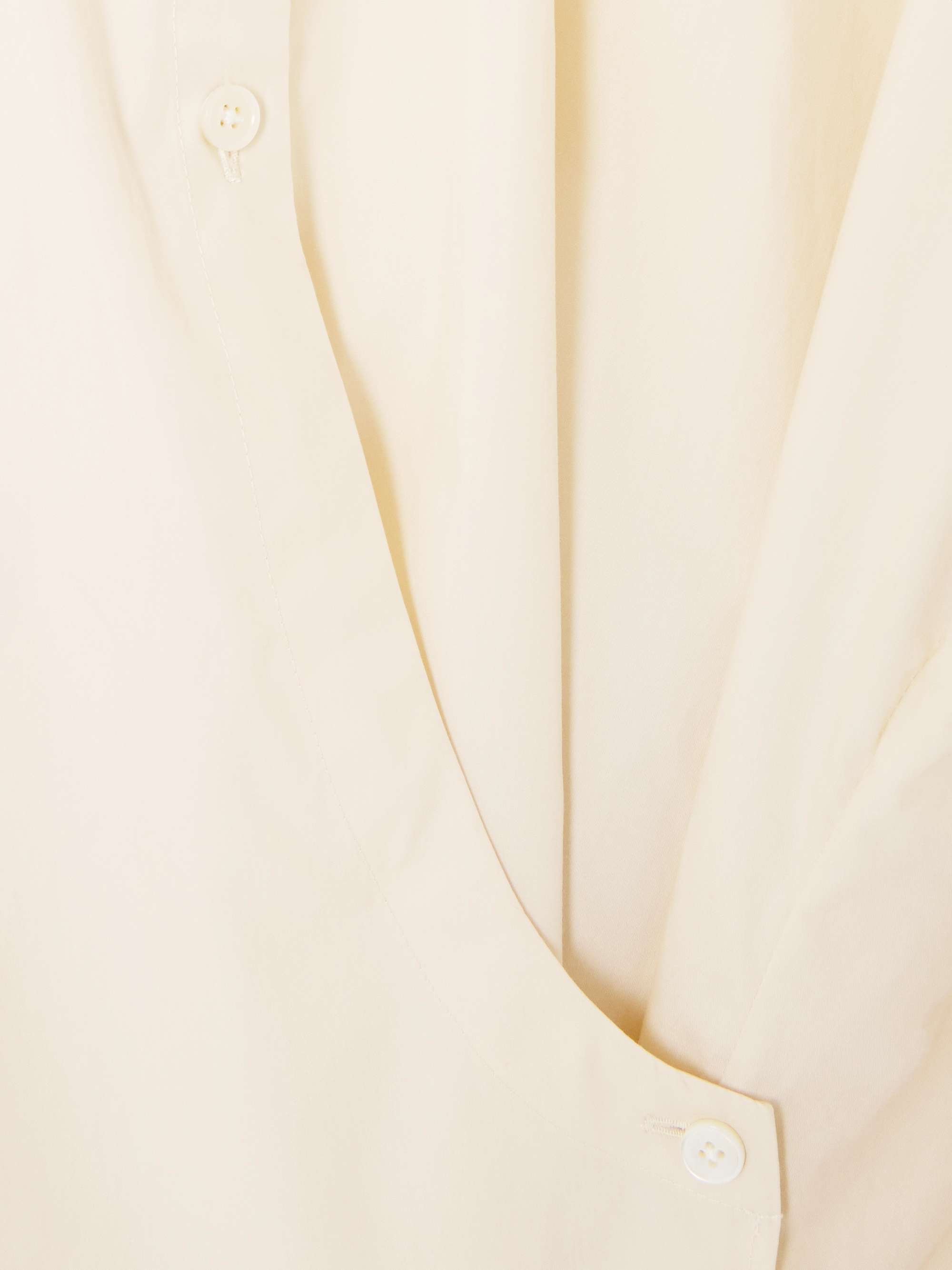 Wrap-effect cotton-poplin shirt view