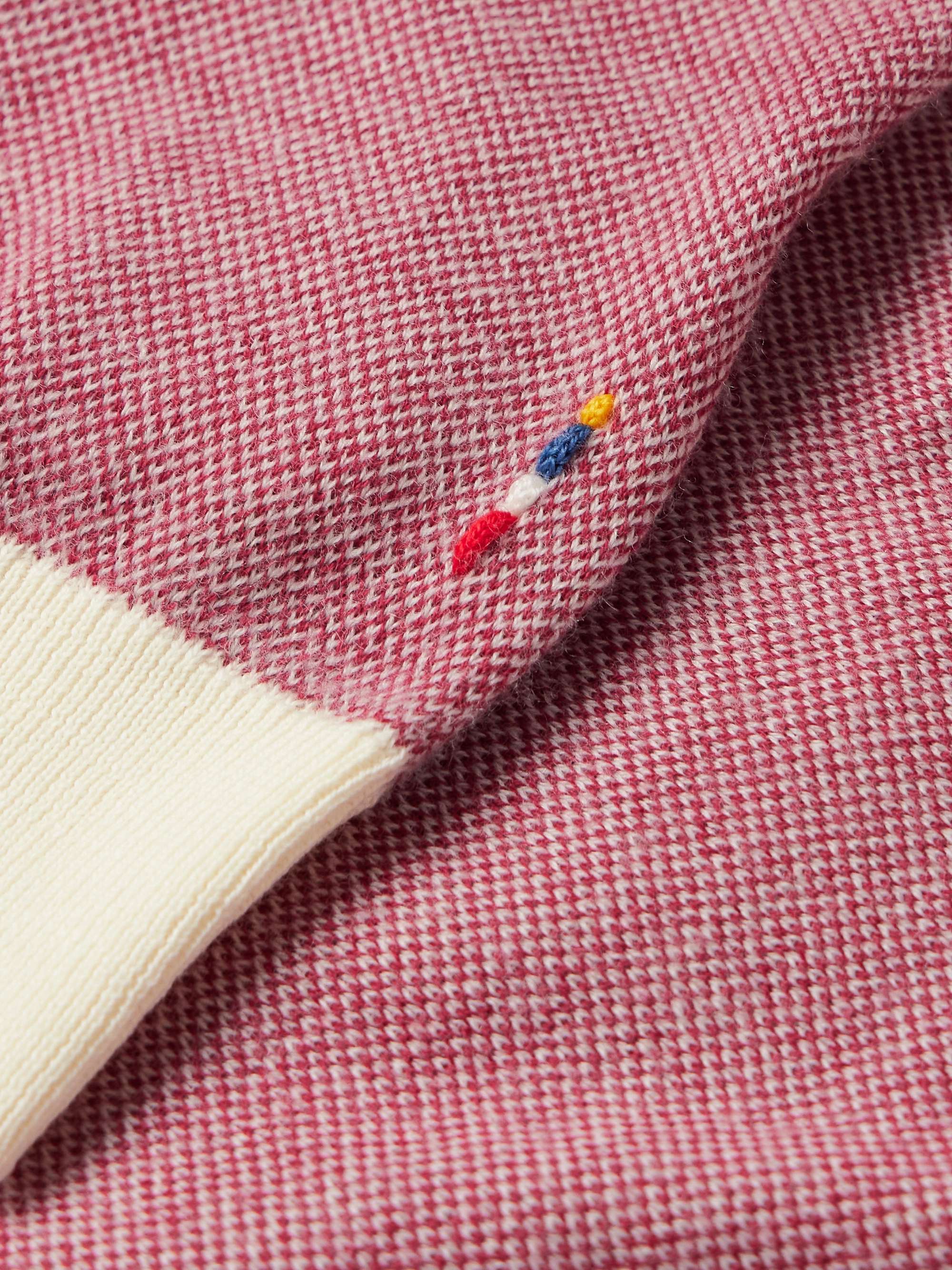 Horton Merino Wool and Cotton-Blend Polo Shirt view