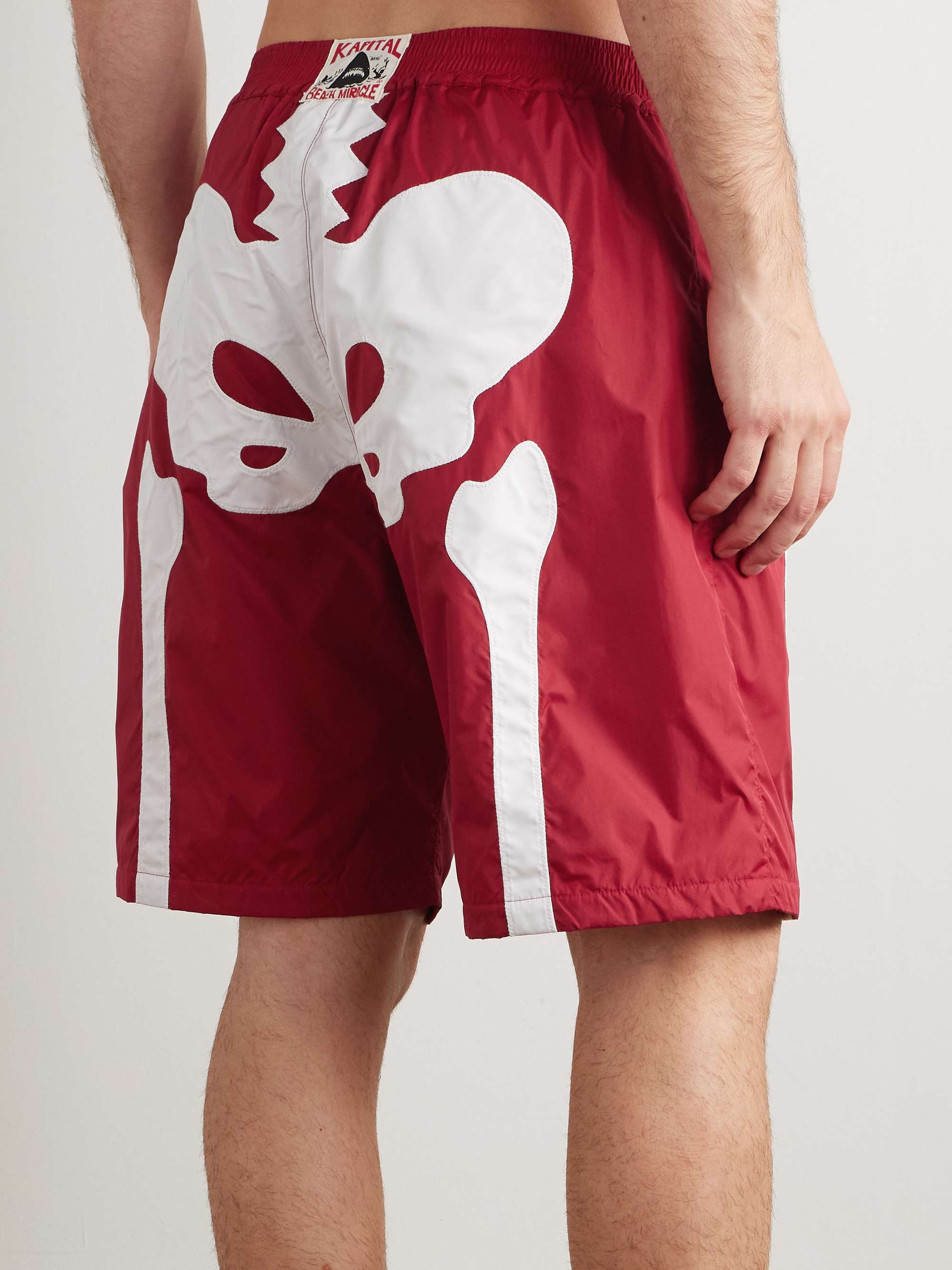 Straight-Leg Long-Length Panelled Swim Shorts view