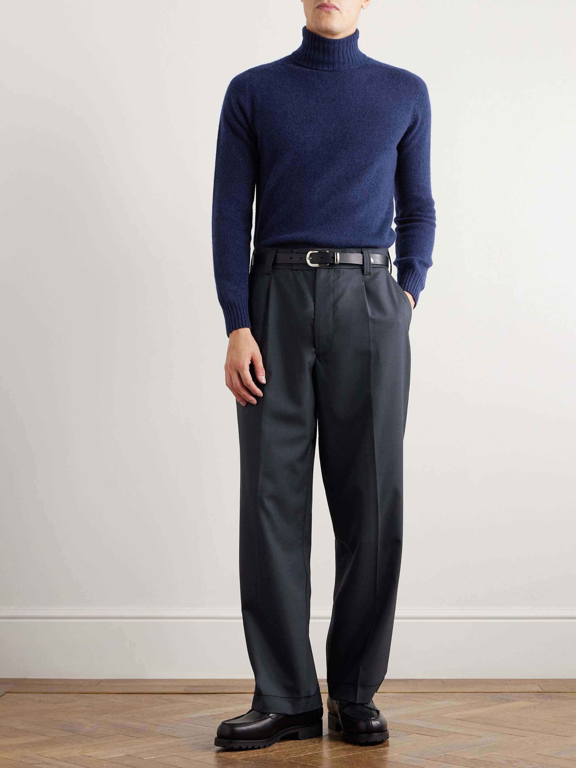 Wool and Cashmere-Blend Rollneck Sweater view