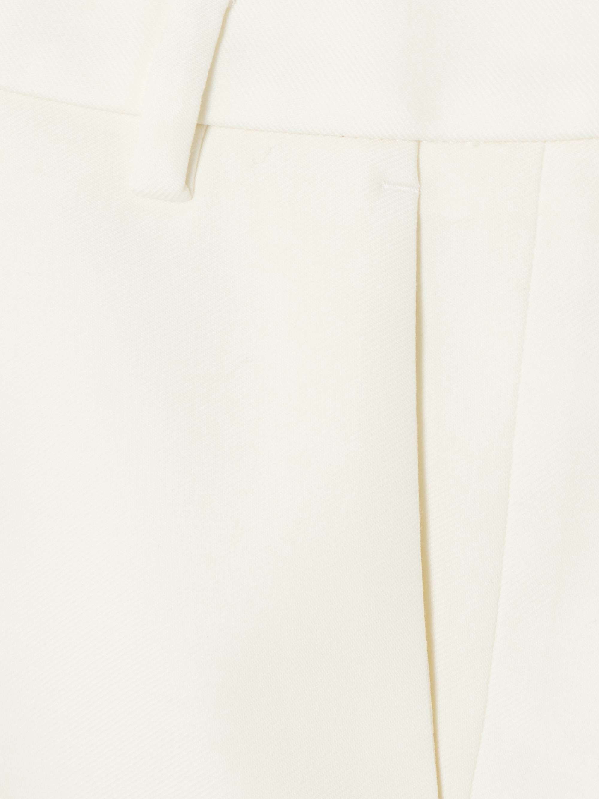 Wool-blend twill flared pants view